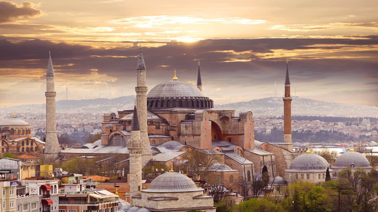 Hagia Sophia city Istanbul Turkey architecture building exterior 2k