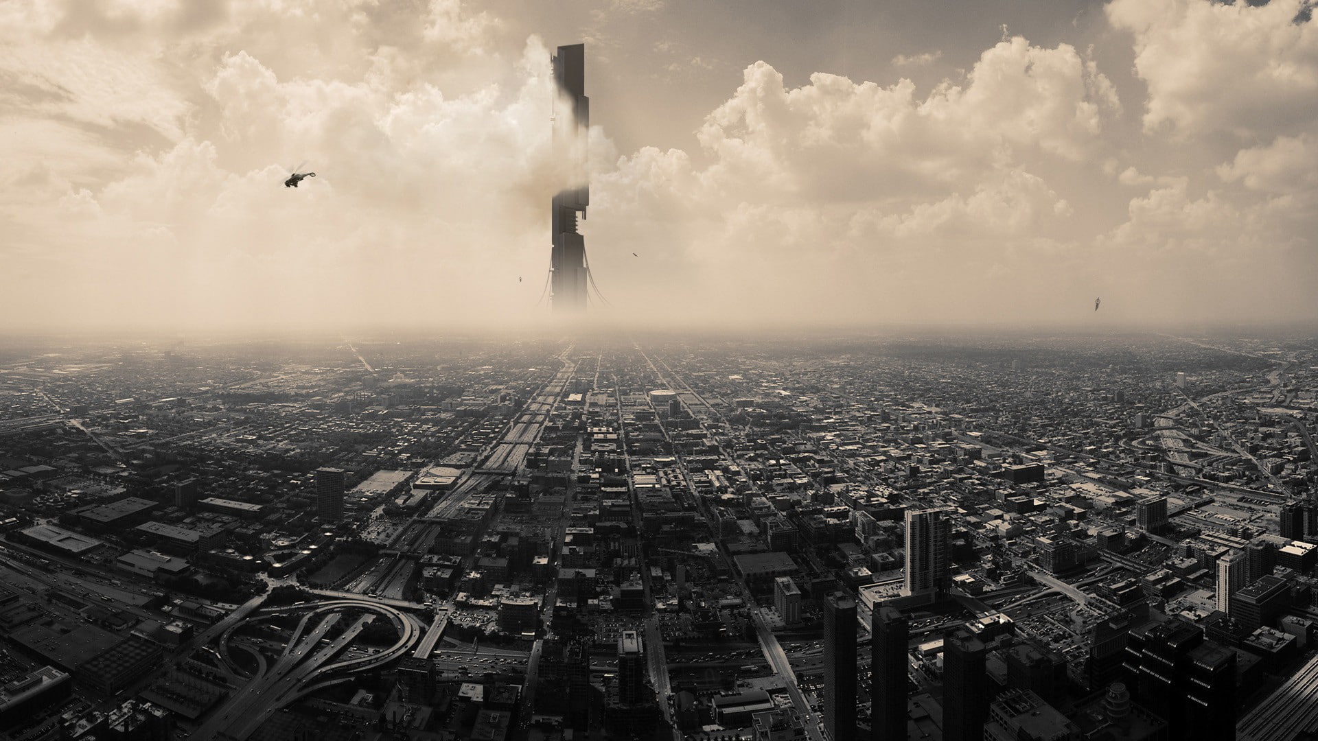 Half Life 2 City 17 Citadel building exterior 2k