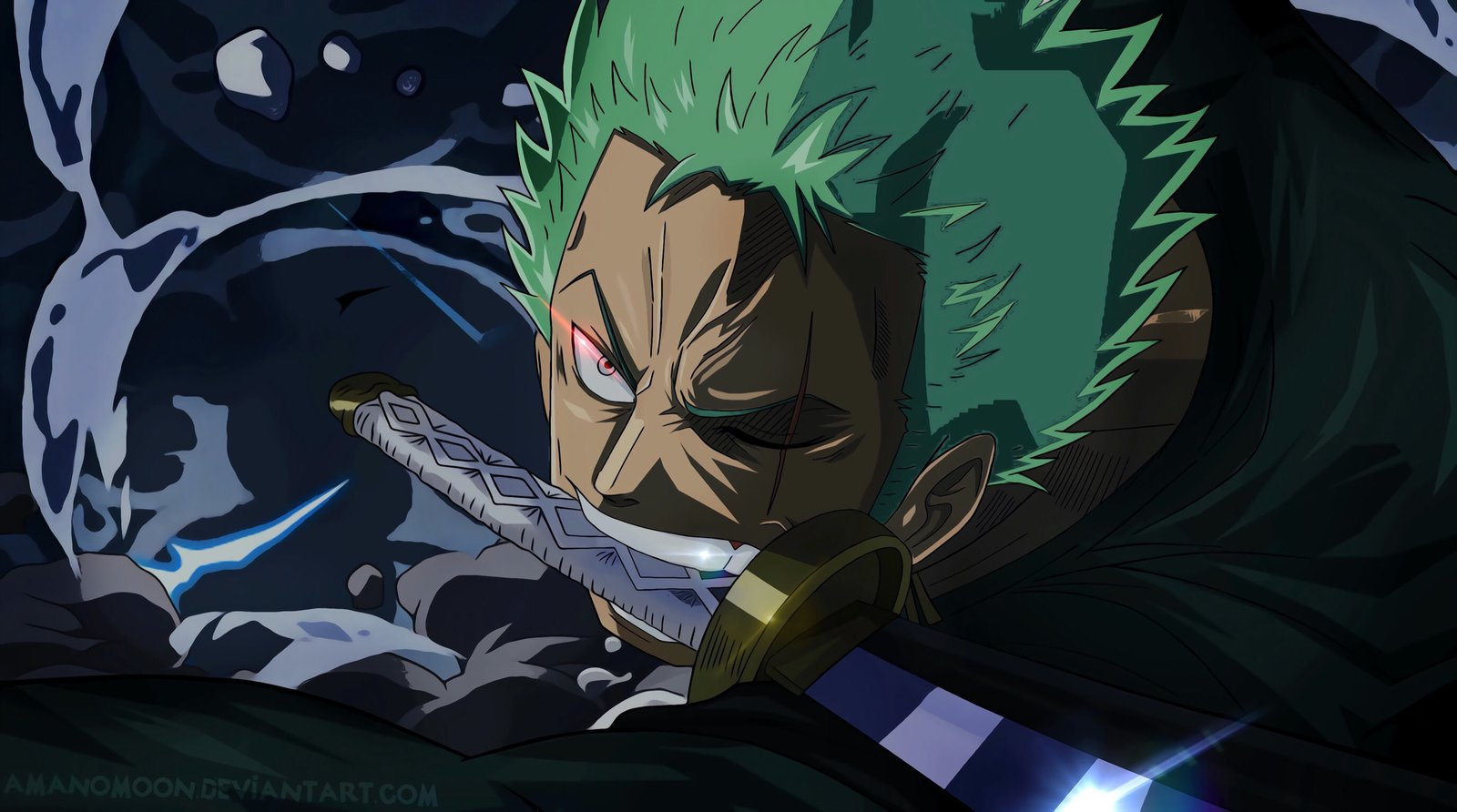 Roronoa Zoro One Piece sword Amanomoon art and craft creativity 2k