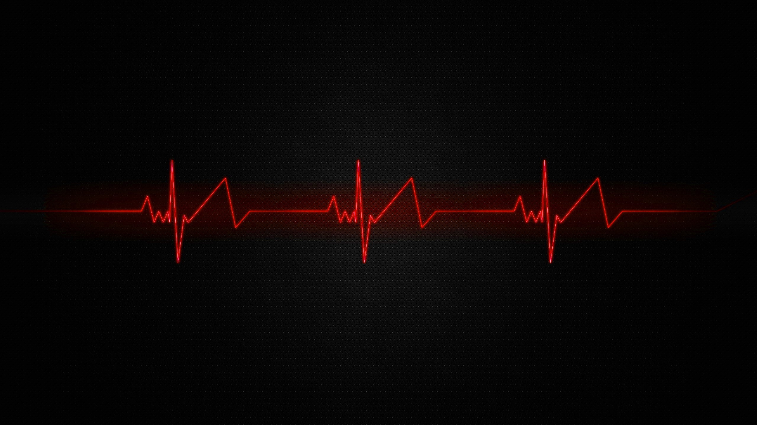 texture abstract lines minimalism red pulse trace healthcare and medicine 2k
