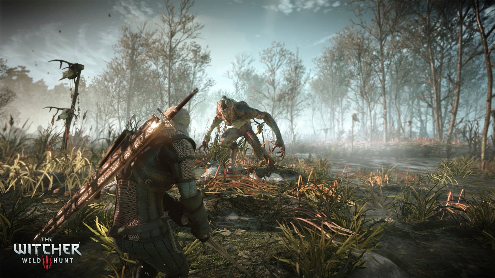 The Witcher digital wallpaper 3 Wild Hunt Geralt of Rivia 2k