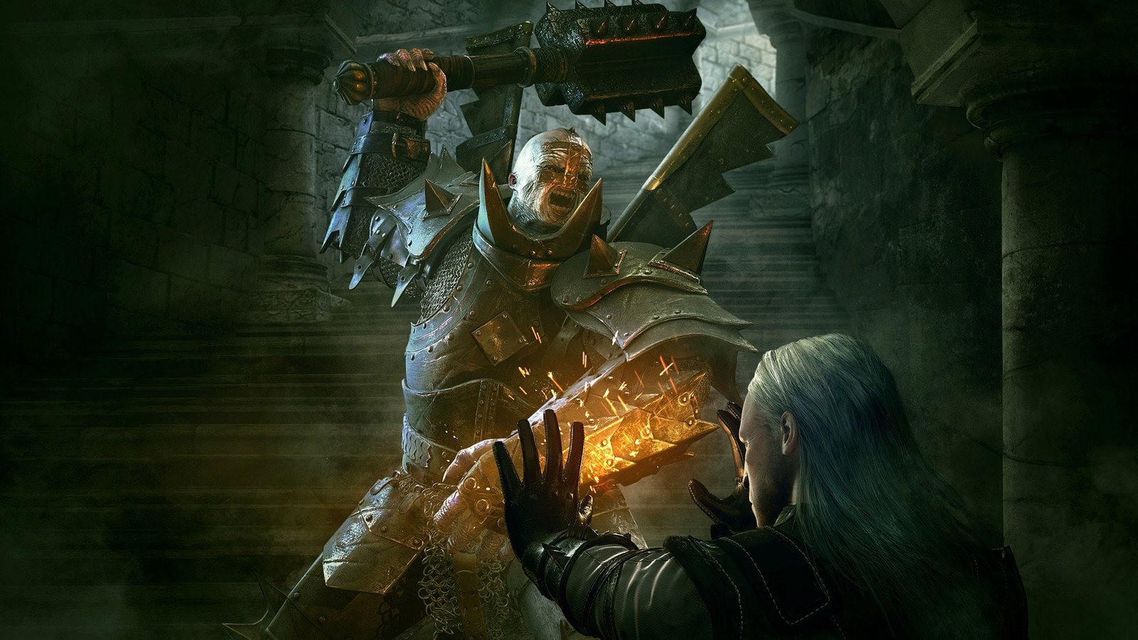 the witcher warrior monster arm fire 2k