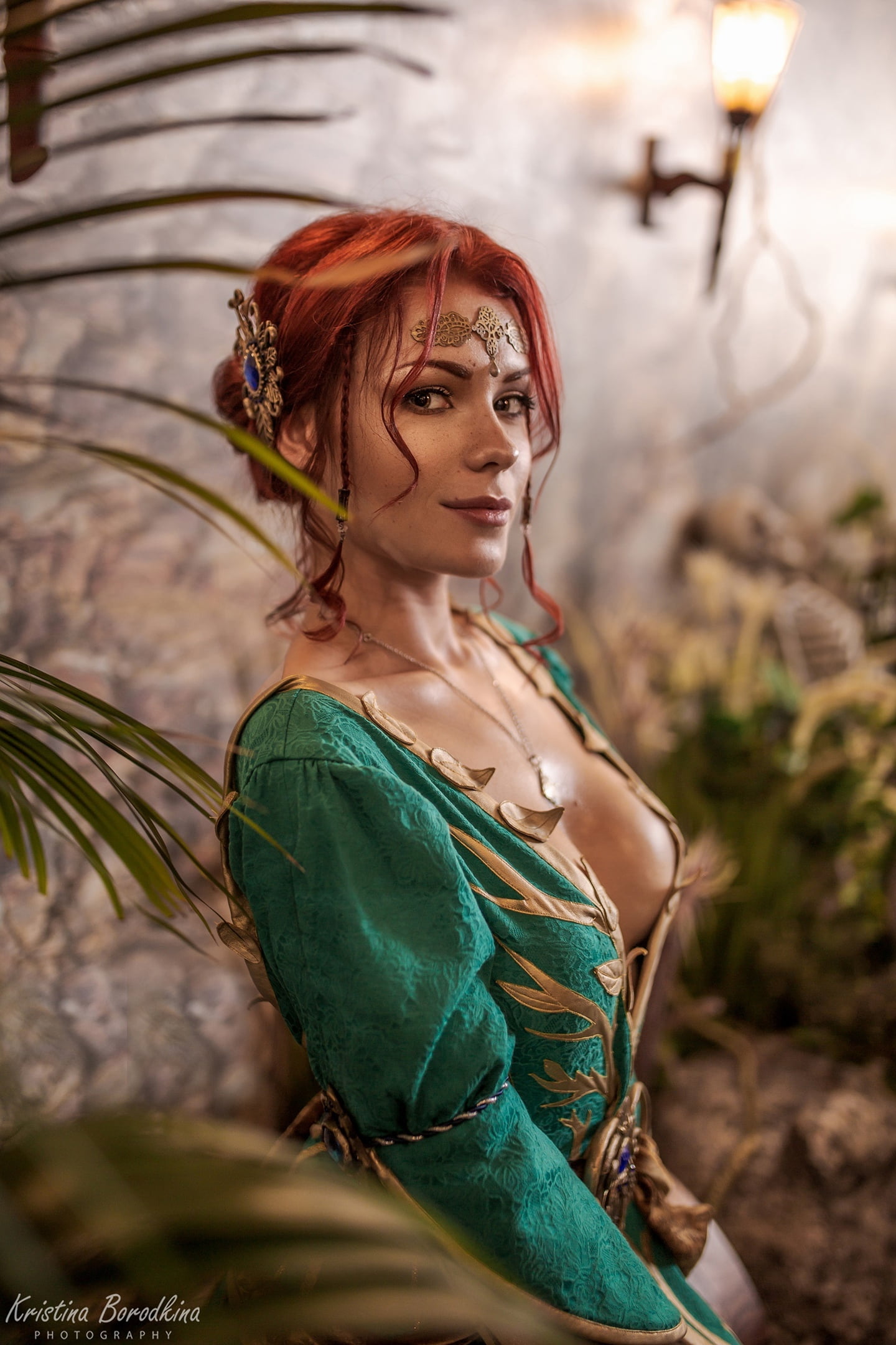 Triss Merigold cosplay women redhead The Witcher Irina Meier