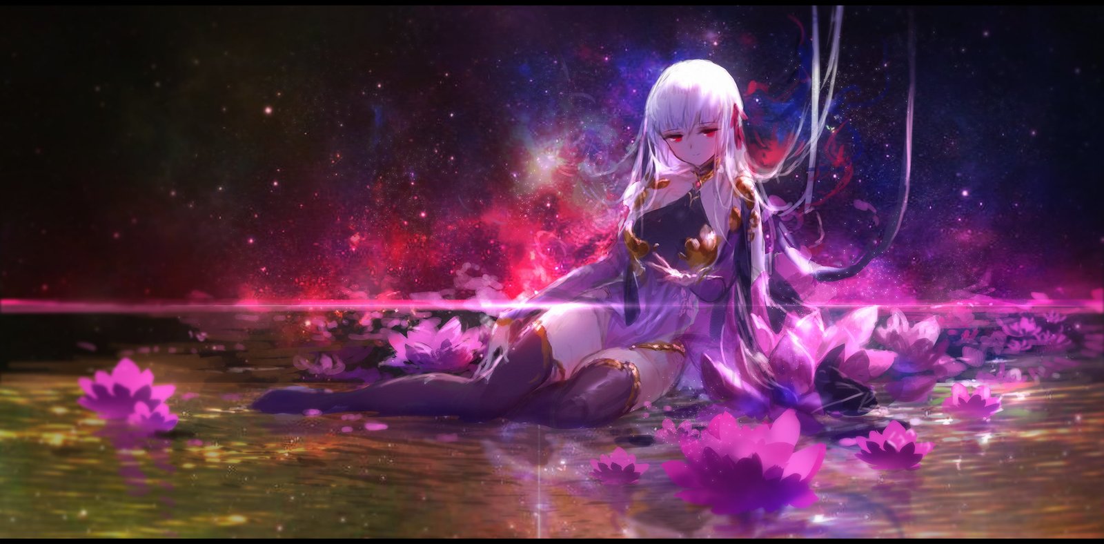 white hair anime girls Fate Grand Order Kama Dev 2k