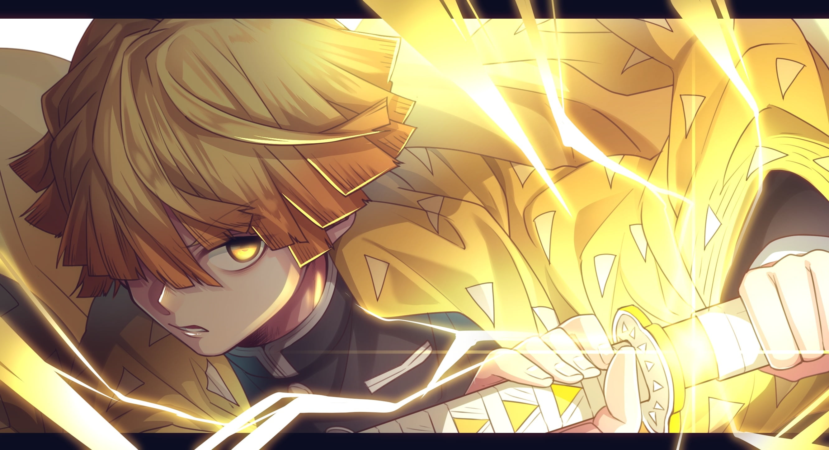 Anime Demon Slayer Kimetsu no Yaiba Zenitsu Agatsuma 2k