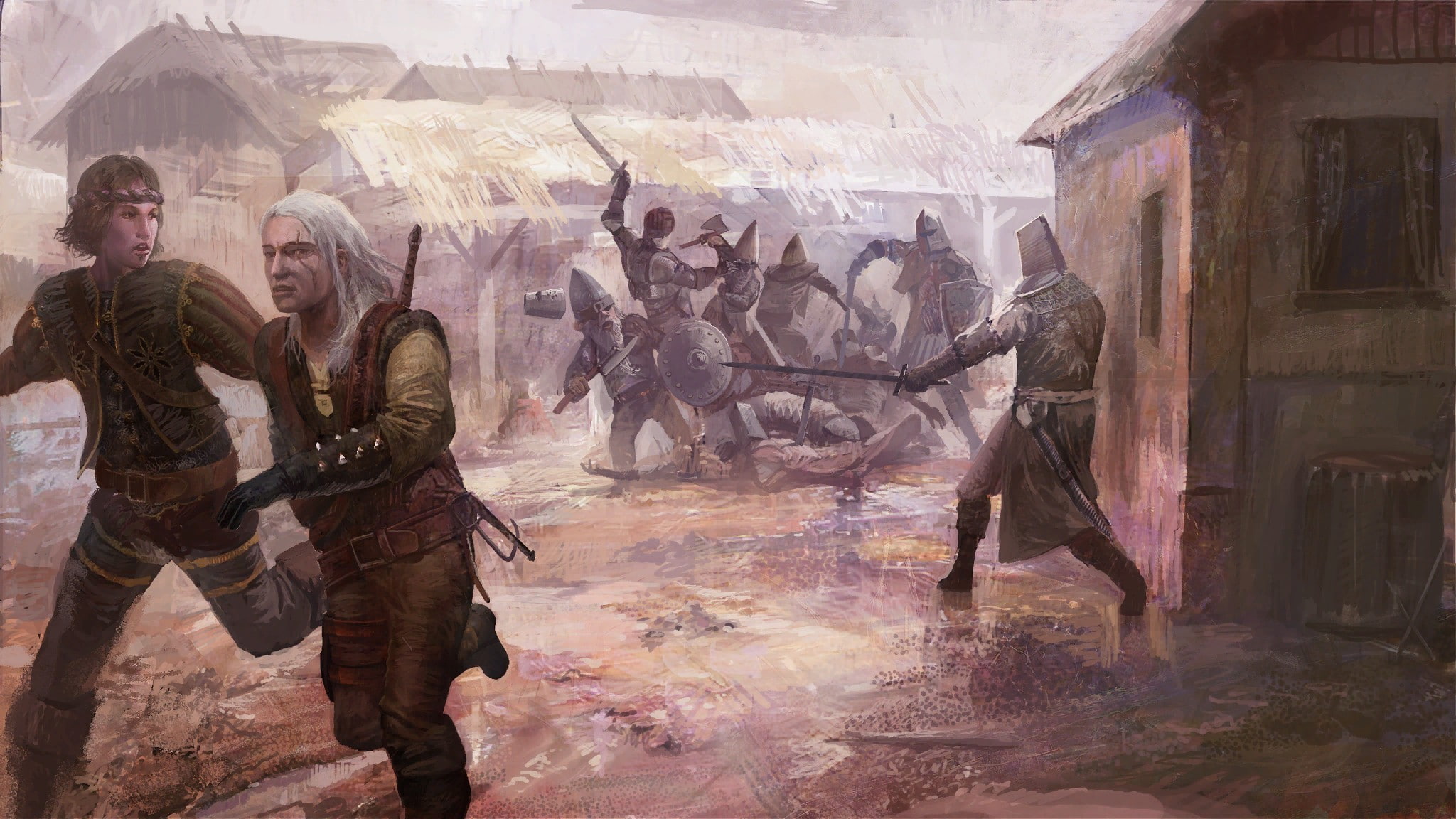 anjey art artbook artwork assassins fantasy games geralt 2k