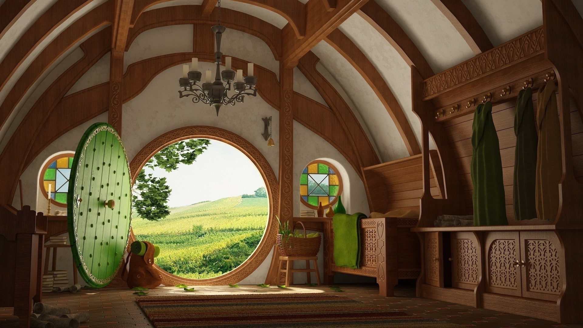 Bag End house Interiors The Lord Of Rings Shire 2k