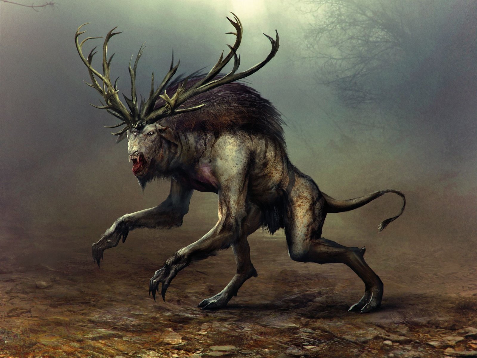 dark fantasy monster witcher 2k