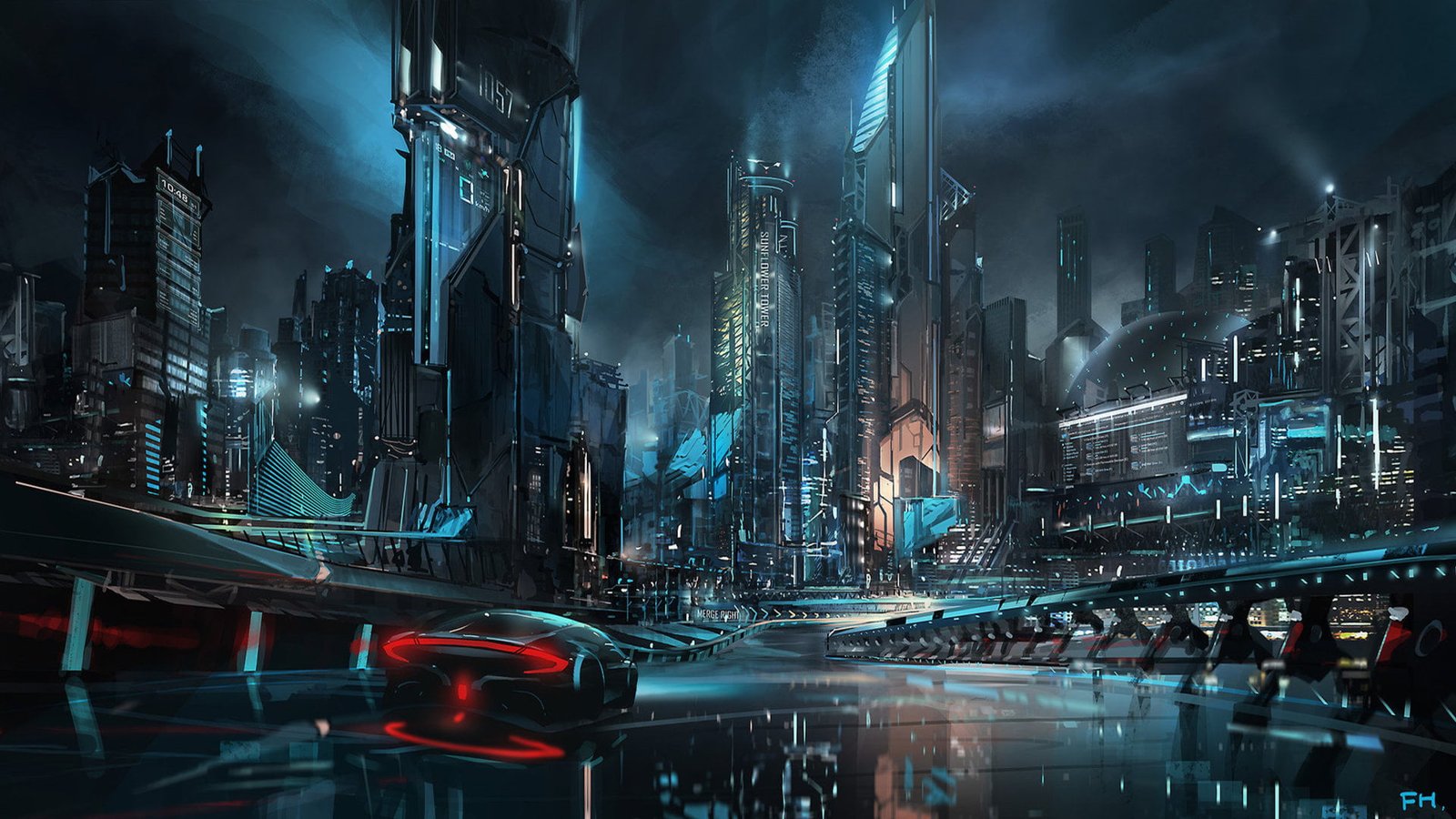 digital art artwork futuristic city 88 2k