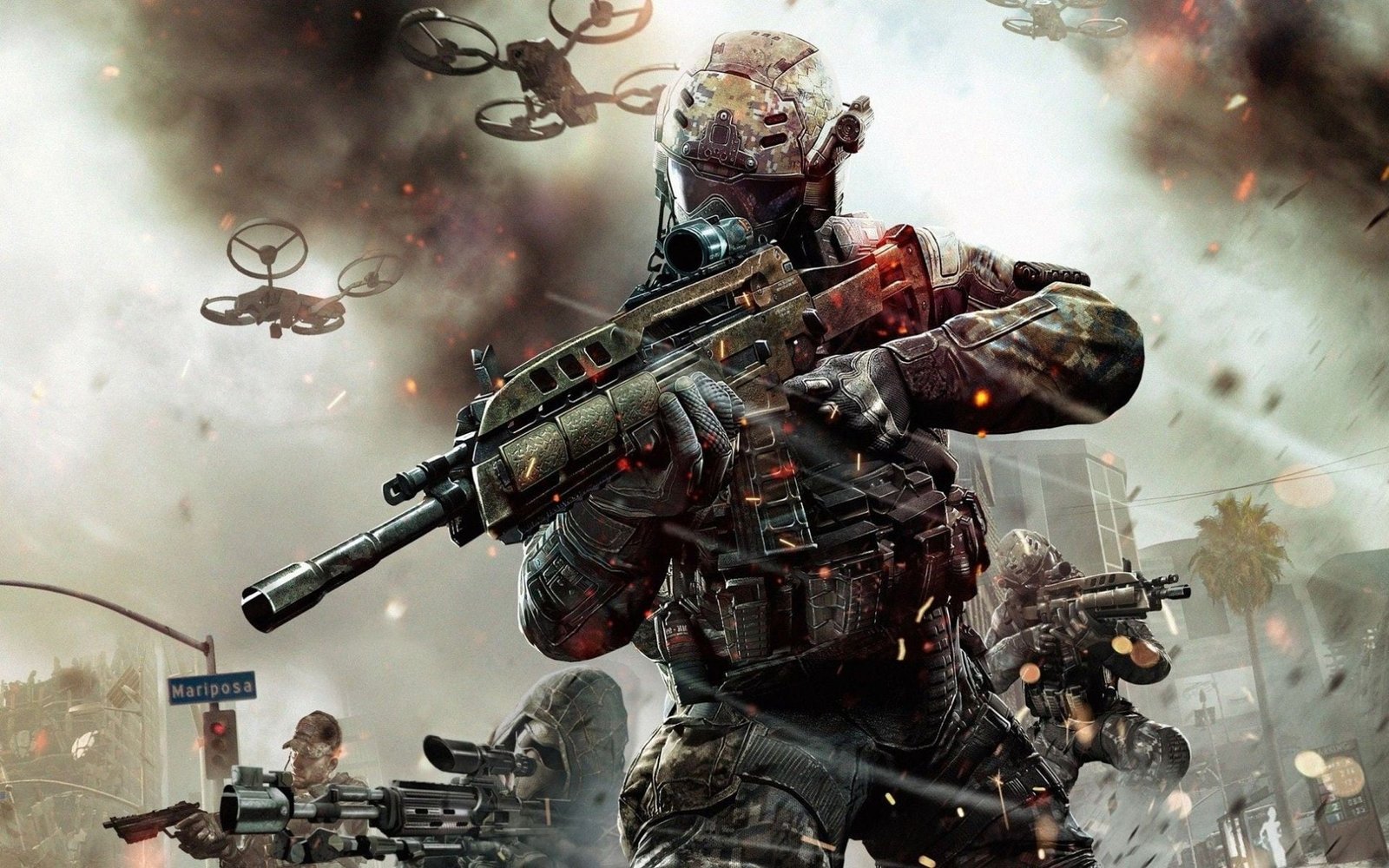 game application digital wallpaper Call of Duty Black Ops video games 2k