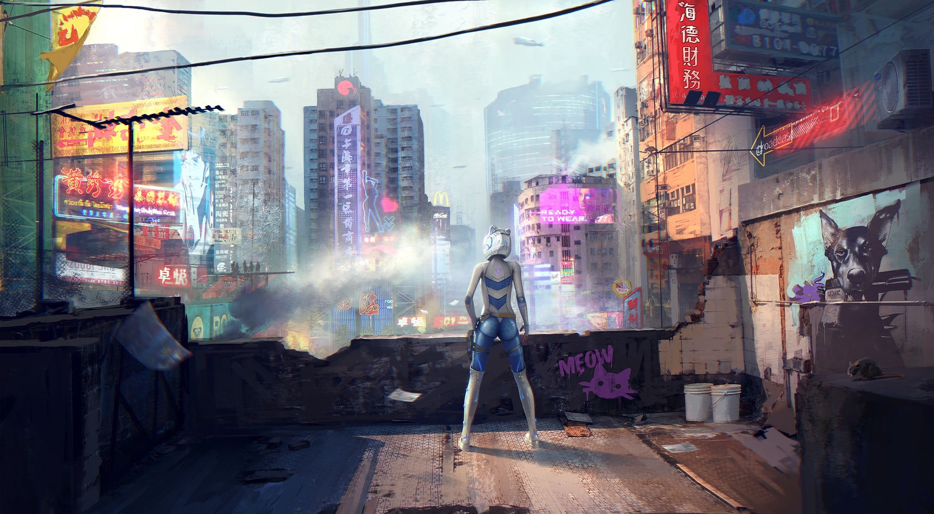 game application digital wallpaper graffiti bodysuit helmet 2k