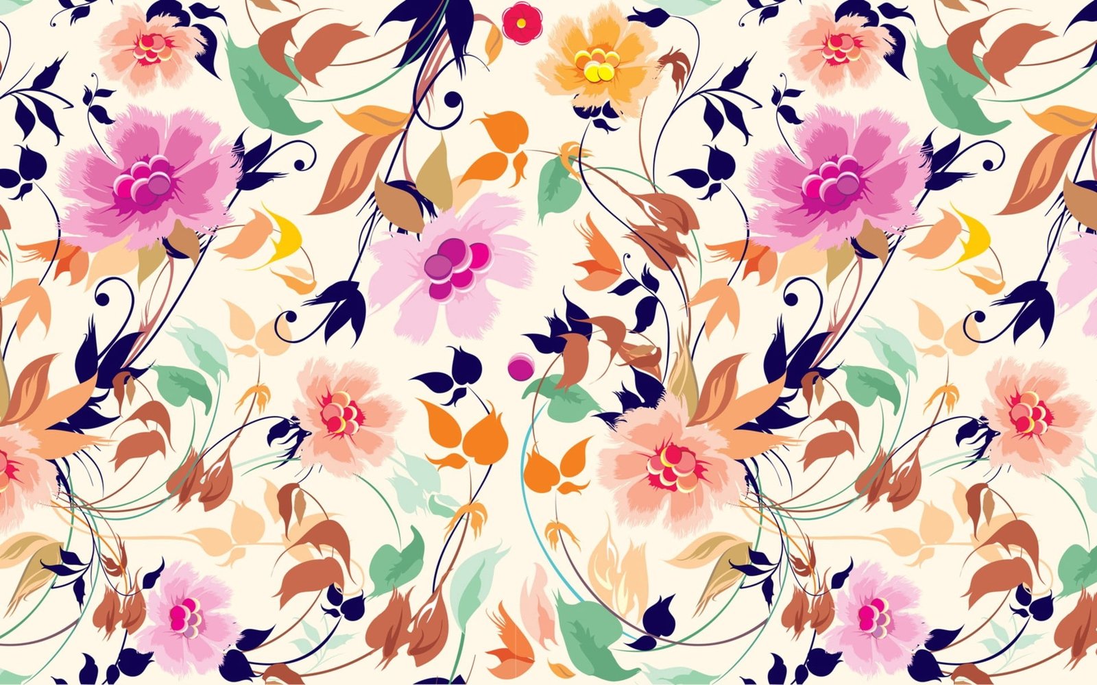 multi color floral pattern patterns background texture surface 2k