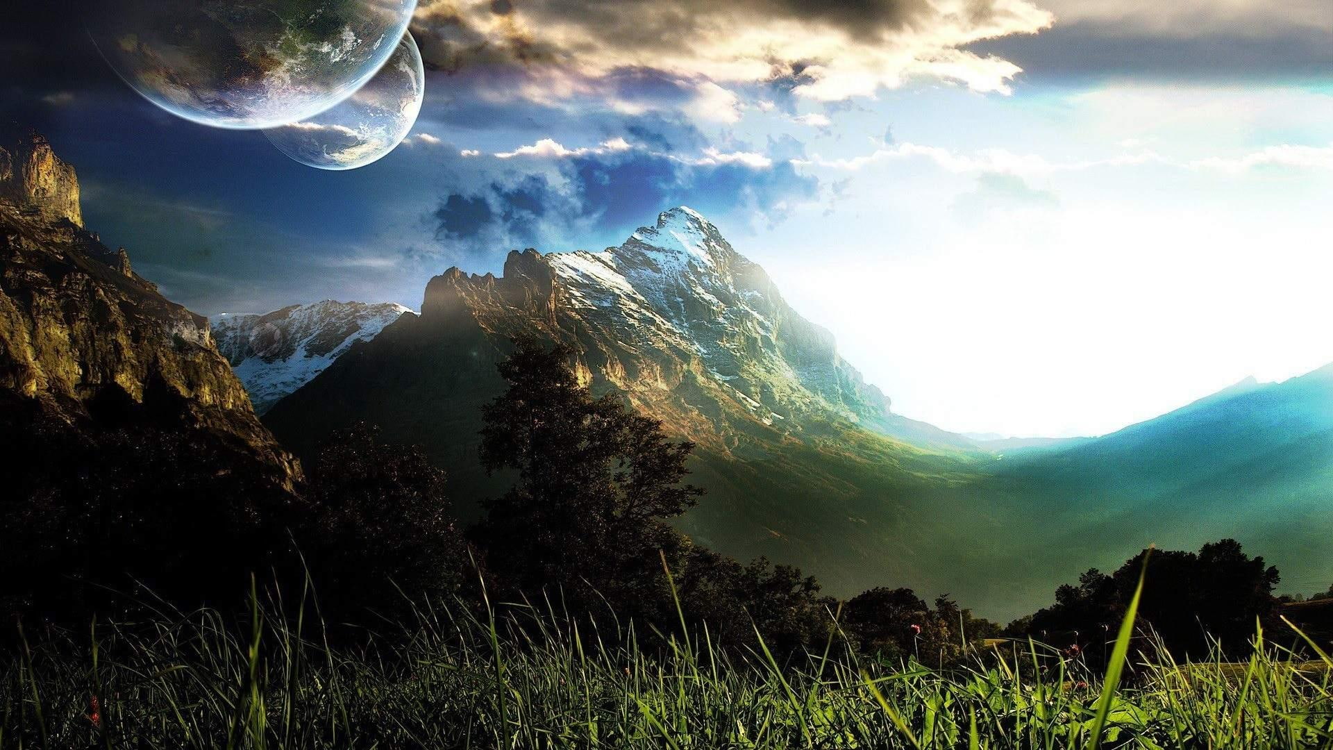 Other Planet mountain planeta montanha nature natureza and landscapes 2k