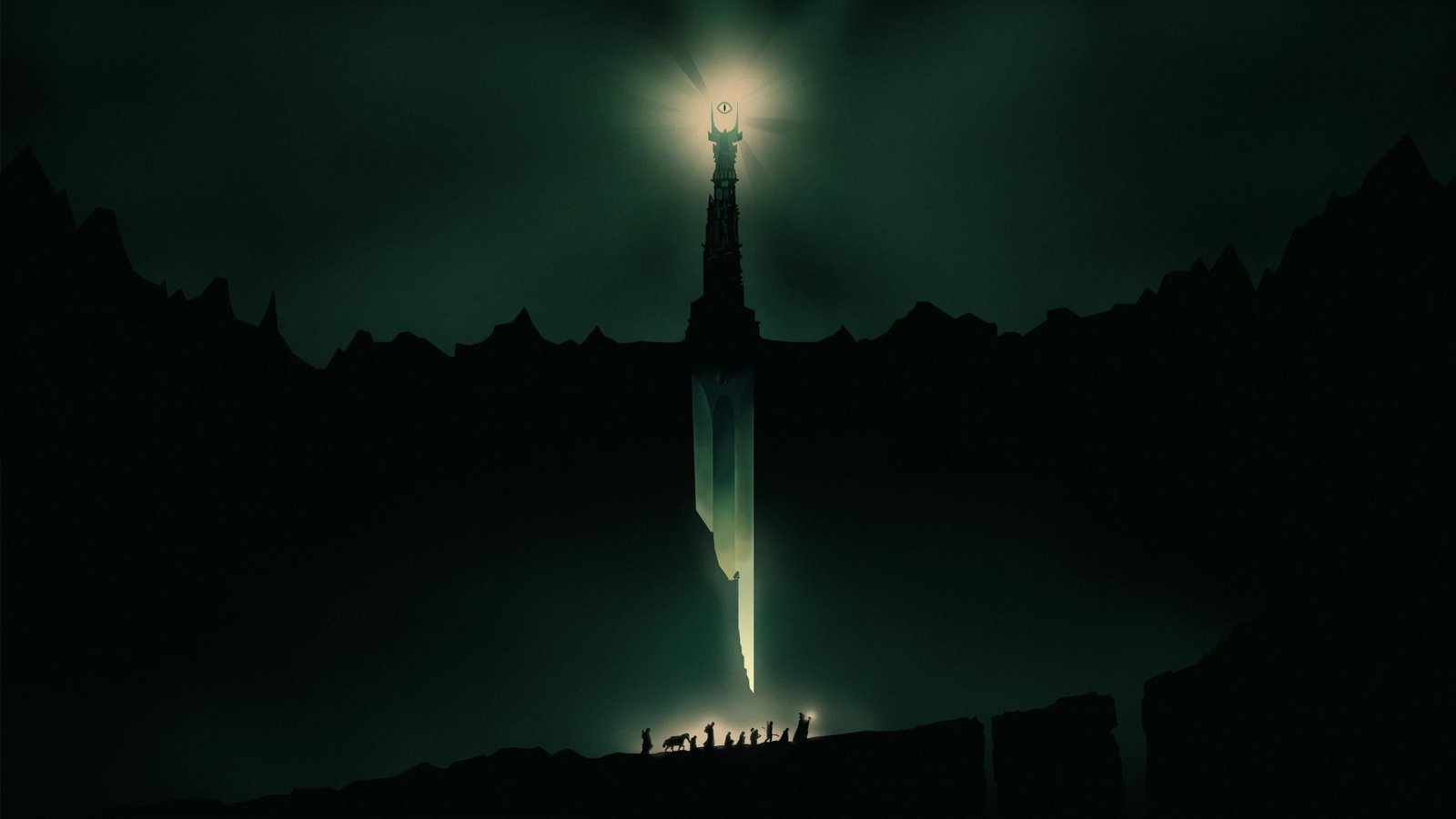 silhouette of people wallpaper The Lord the Rings J R Tolkien 2k 4k