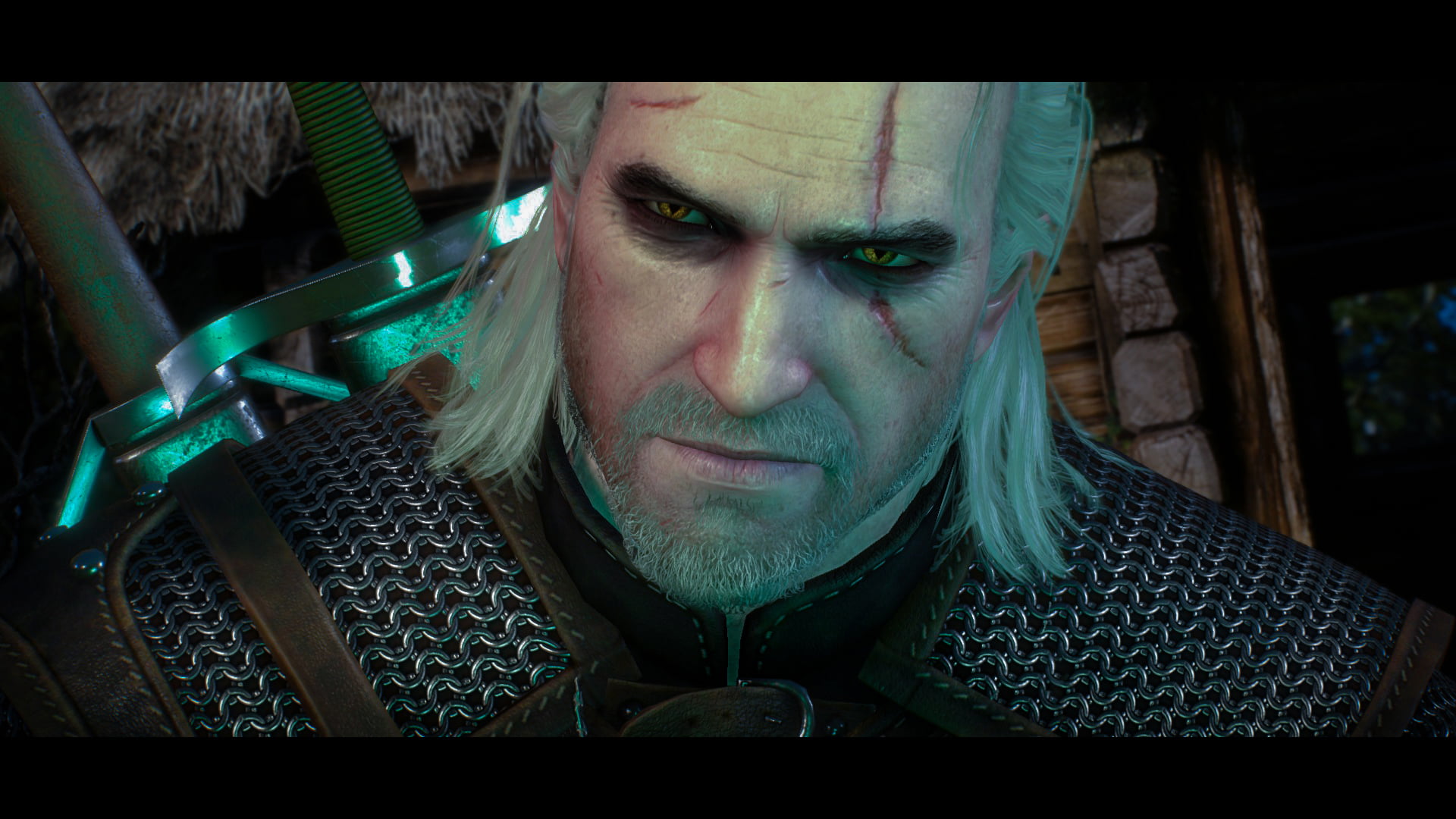 The Witcher 3 Wild Hunt video games Geralt of Rivia headshot 2k