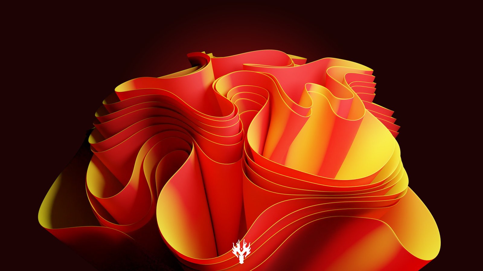 windows 11 Abstract red background 2k 4k