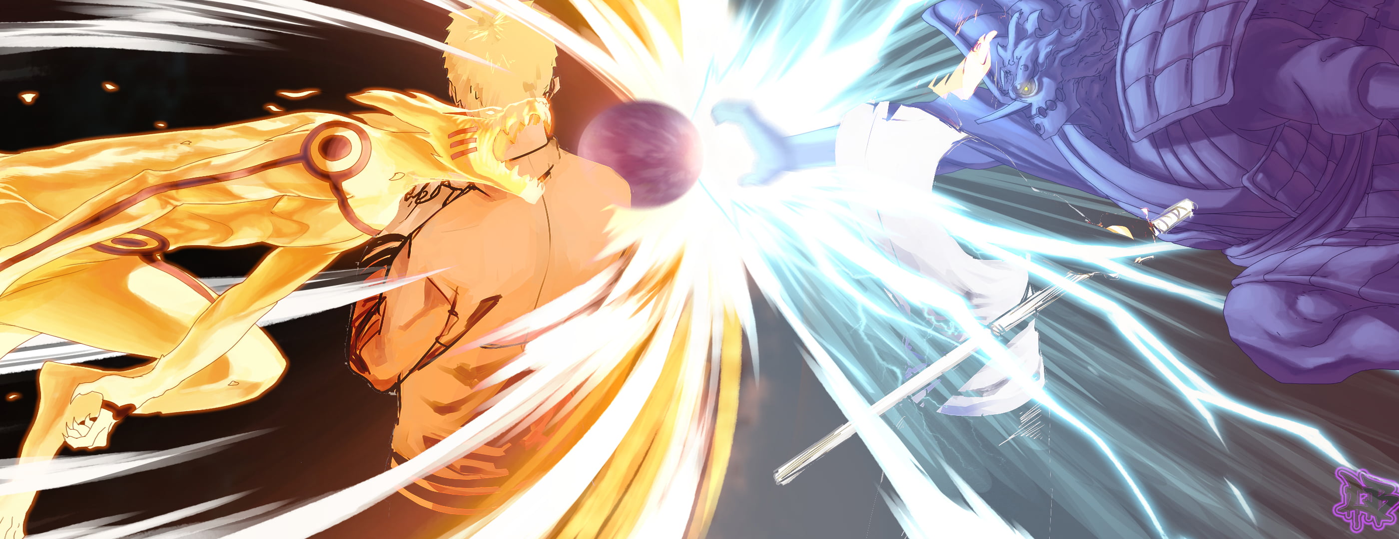 male anime character Naruto Shippuuden Uzumaki Uchiha Sasuke 2k