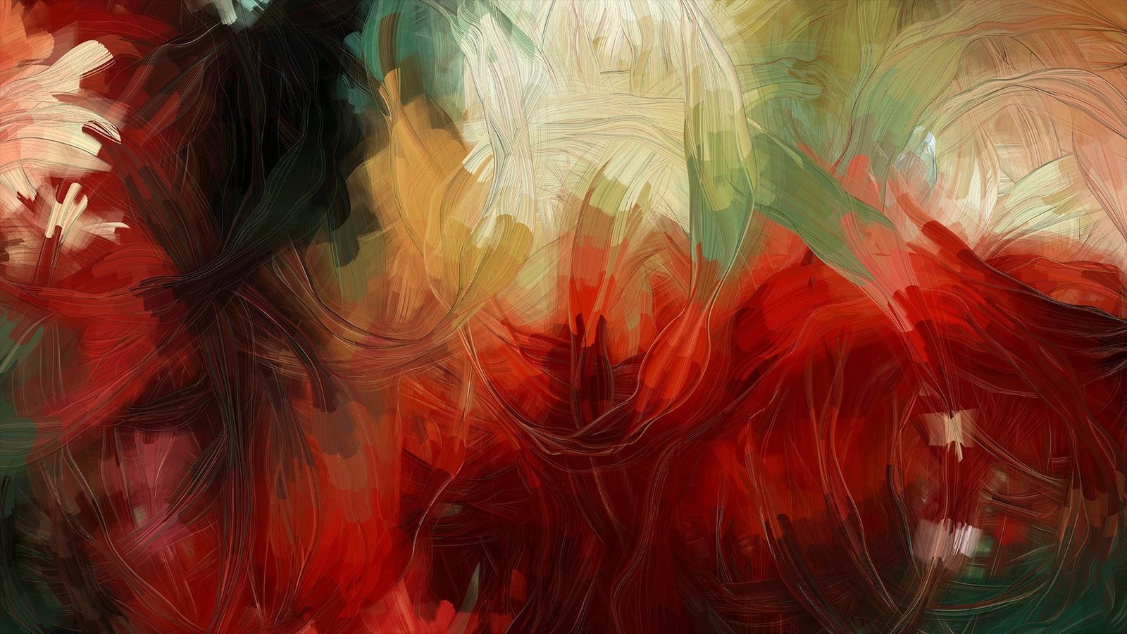 multicolored abstract painting colorful backgrounds full frame 2k