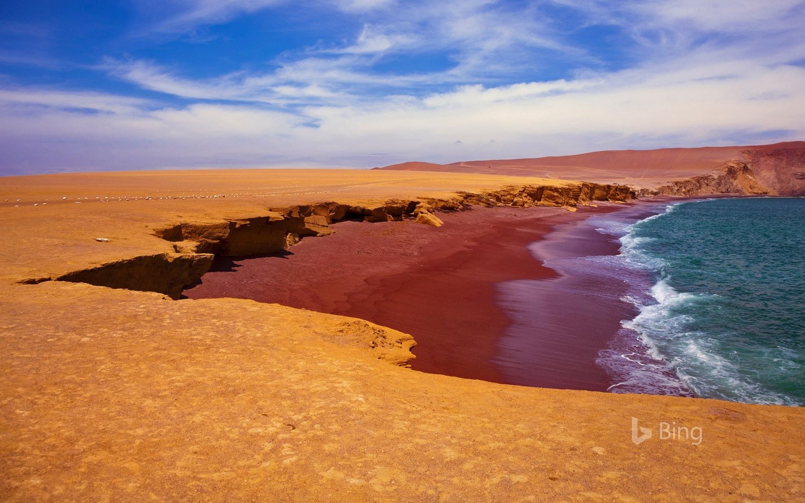 Peru Playa Roja in Paracas National Reserve B water sky 2k