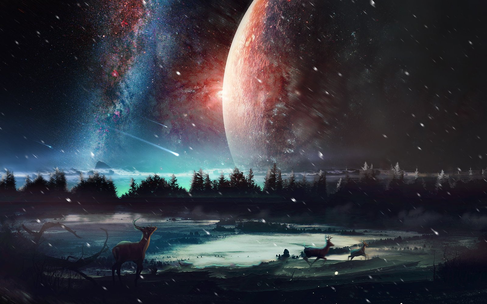 Universe Scenery HD creative graphics and 2k