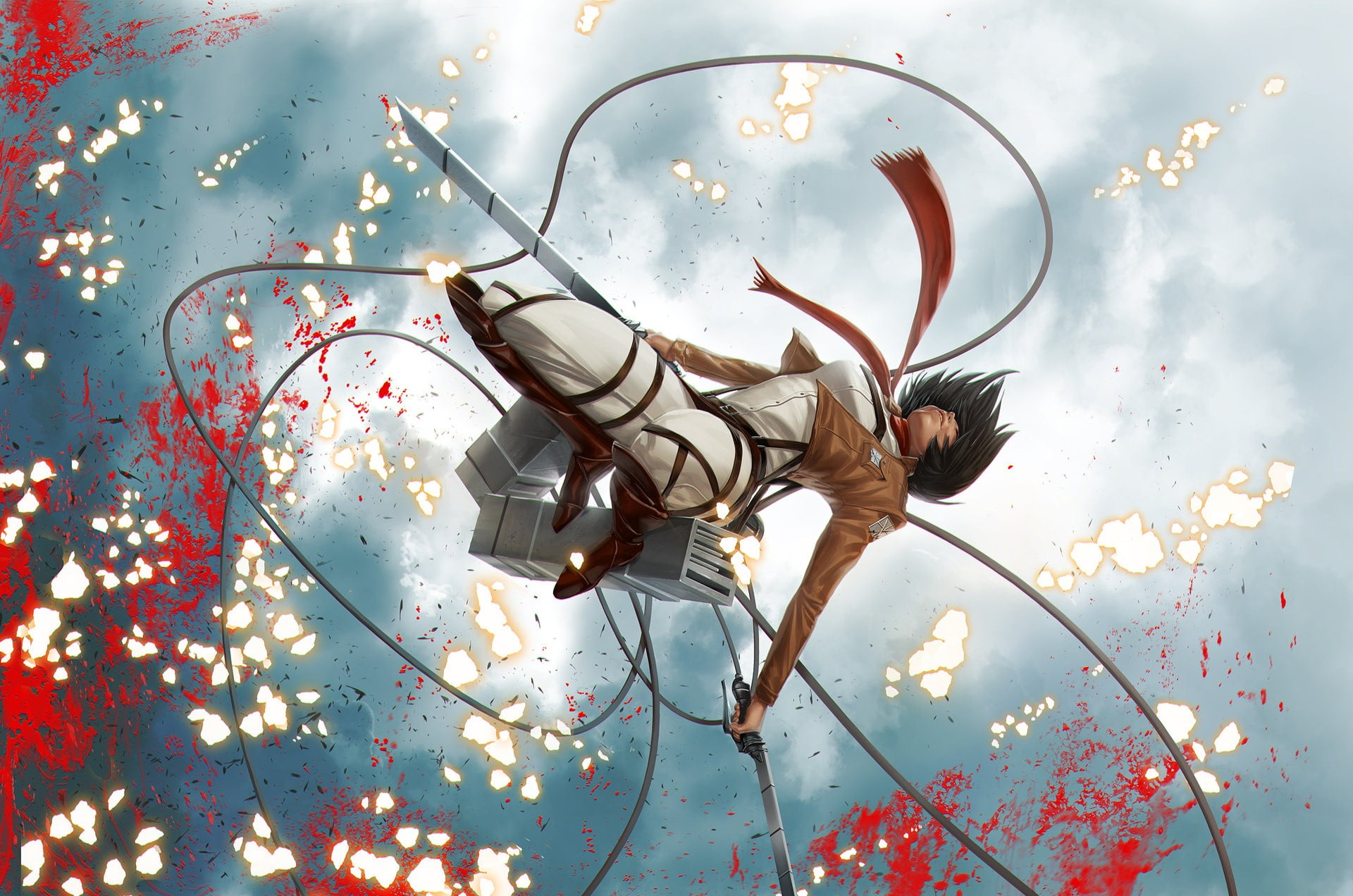 Attack on Titan Mikasa wallpaper Shingeki no Kyojin Ackerman 2k