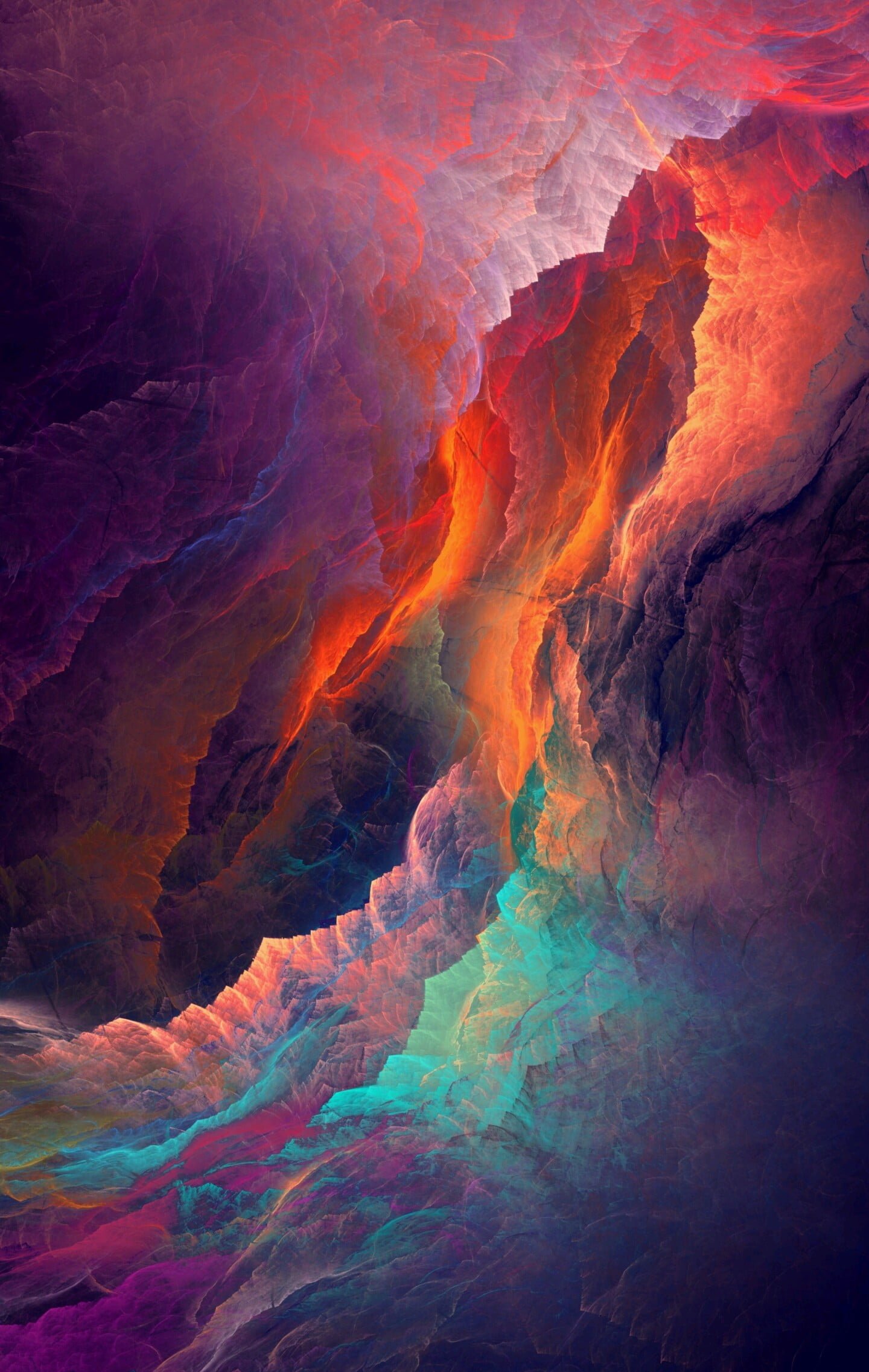 orange and multicolored abstract painting digital art backgrounds