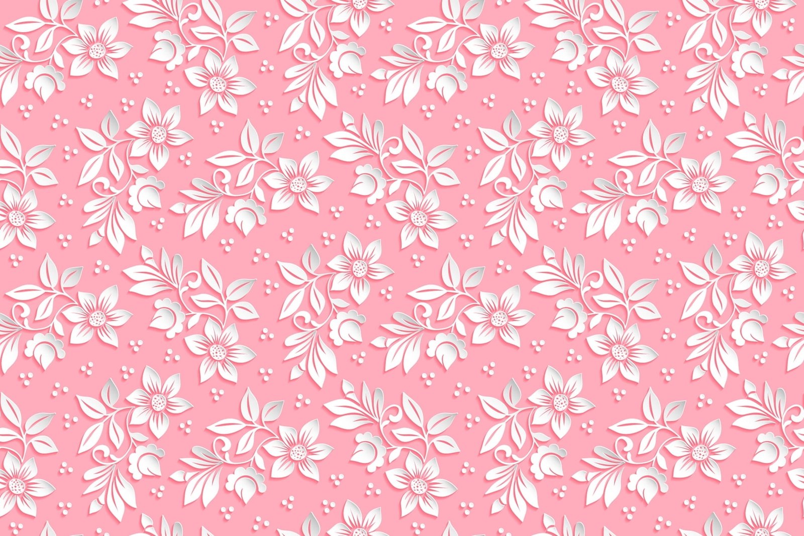 white petaled flowers wallpaper background pink pattern the volume 2k