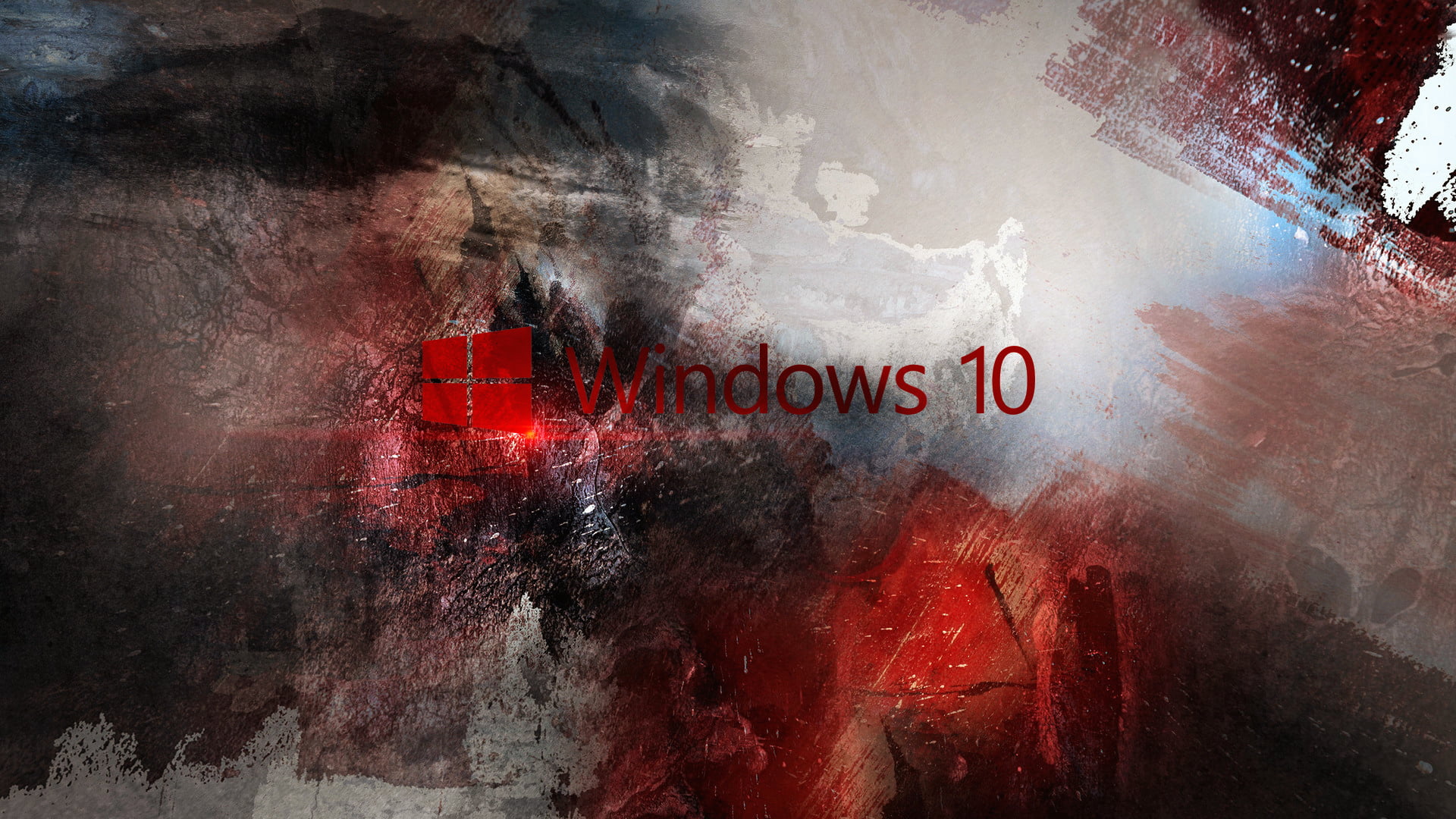 Windows 10 logo computer Wallpaper red hi tech operating system 2k