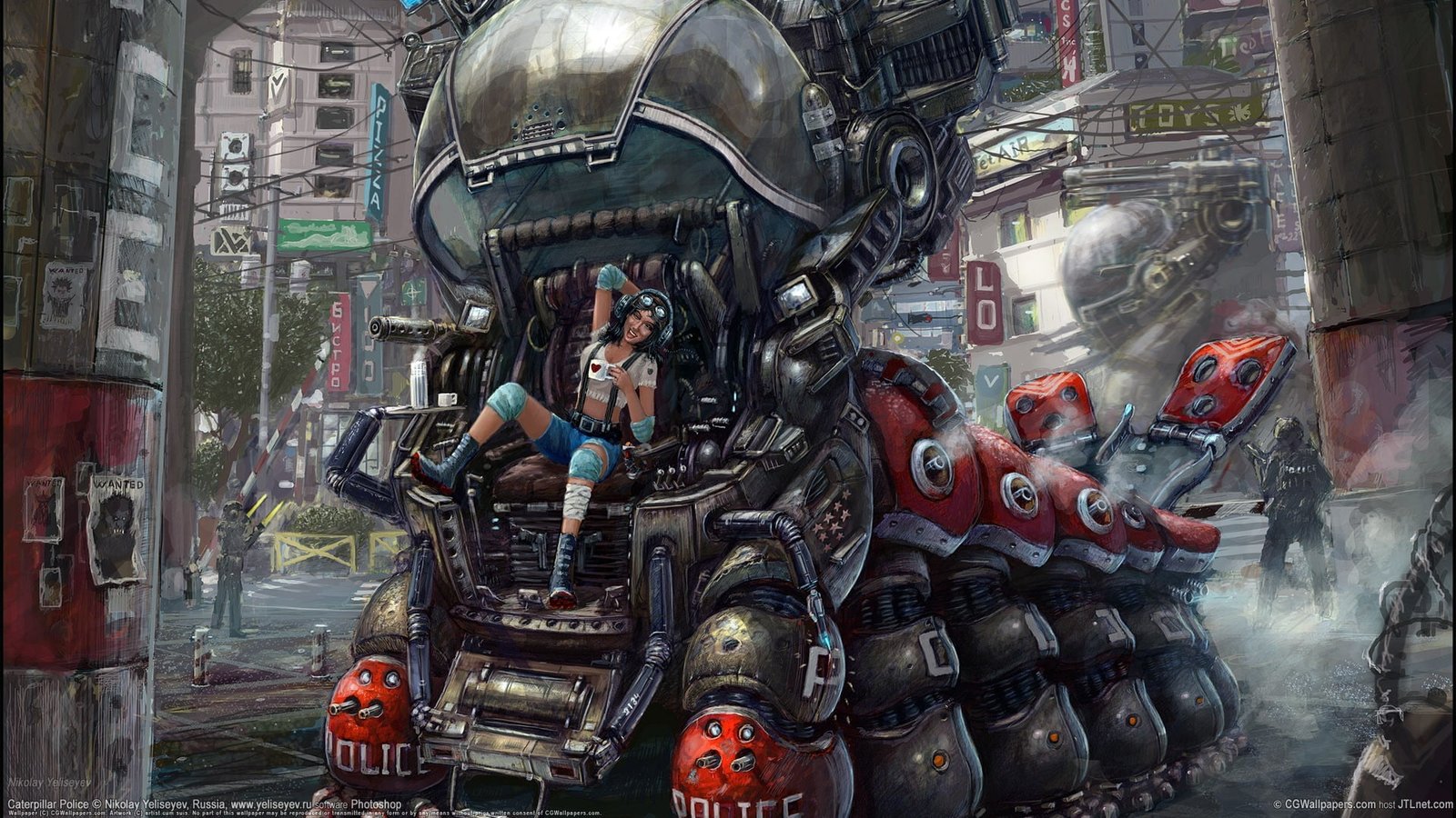 digital game wallpaper cyberpunk science fiction women futuristic city 2k
