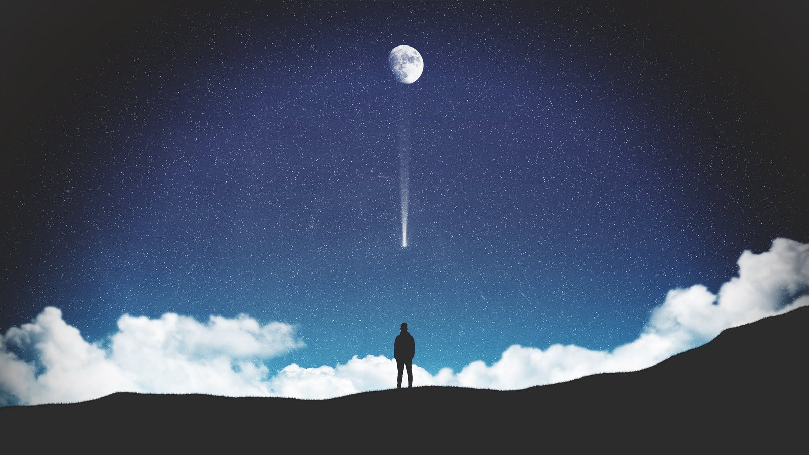 digital art drawing dark silhouette men outdoors 2k
