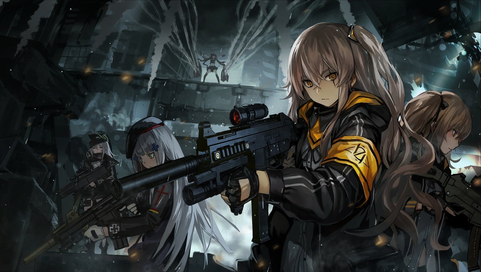 female anime characters wallpaper girls Girls Frontline 57 2k