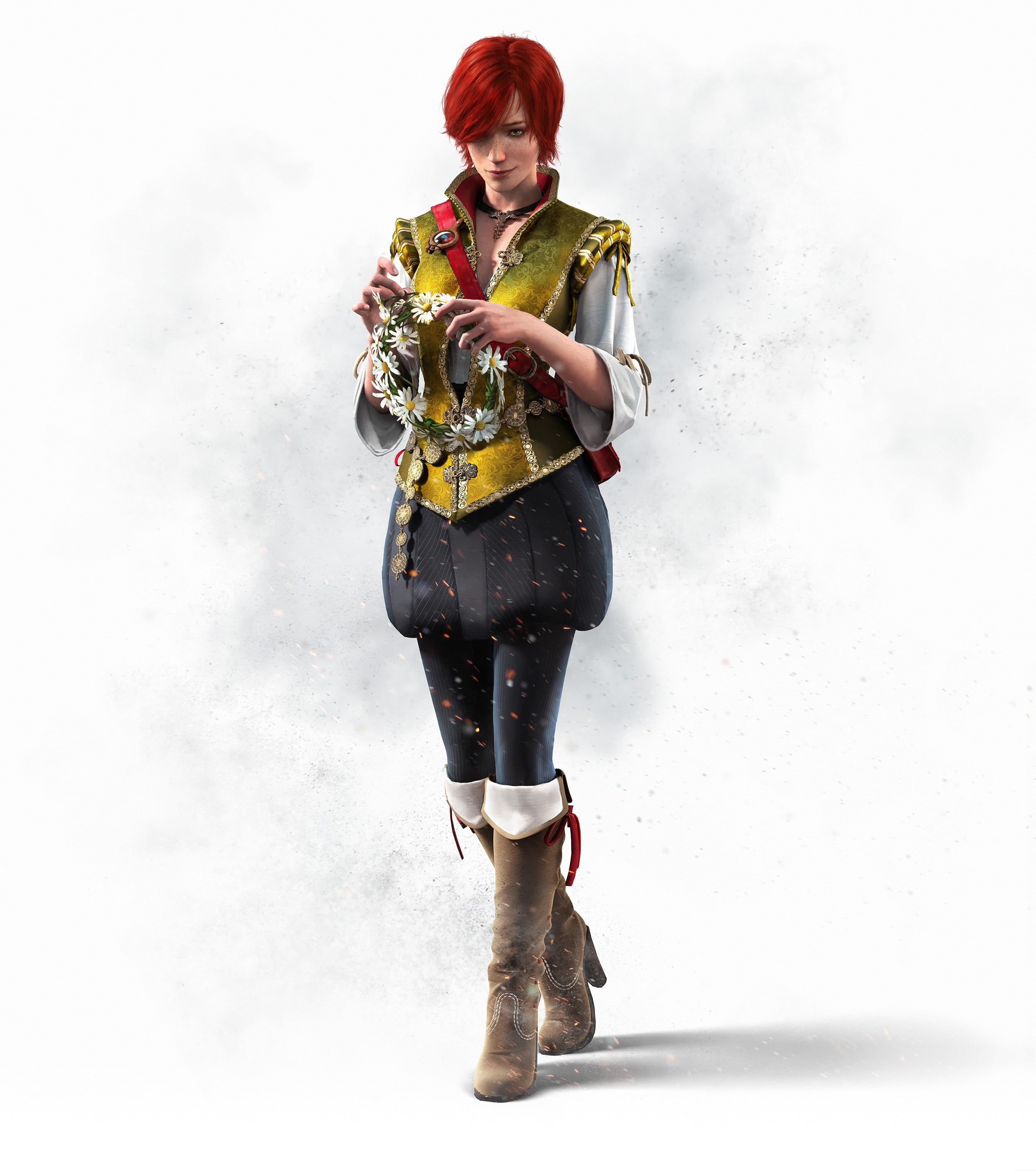 red haired woman character clipart The Witcher 3 Wild Hunt 2k