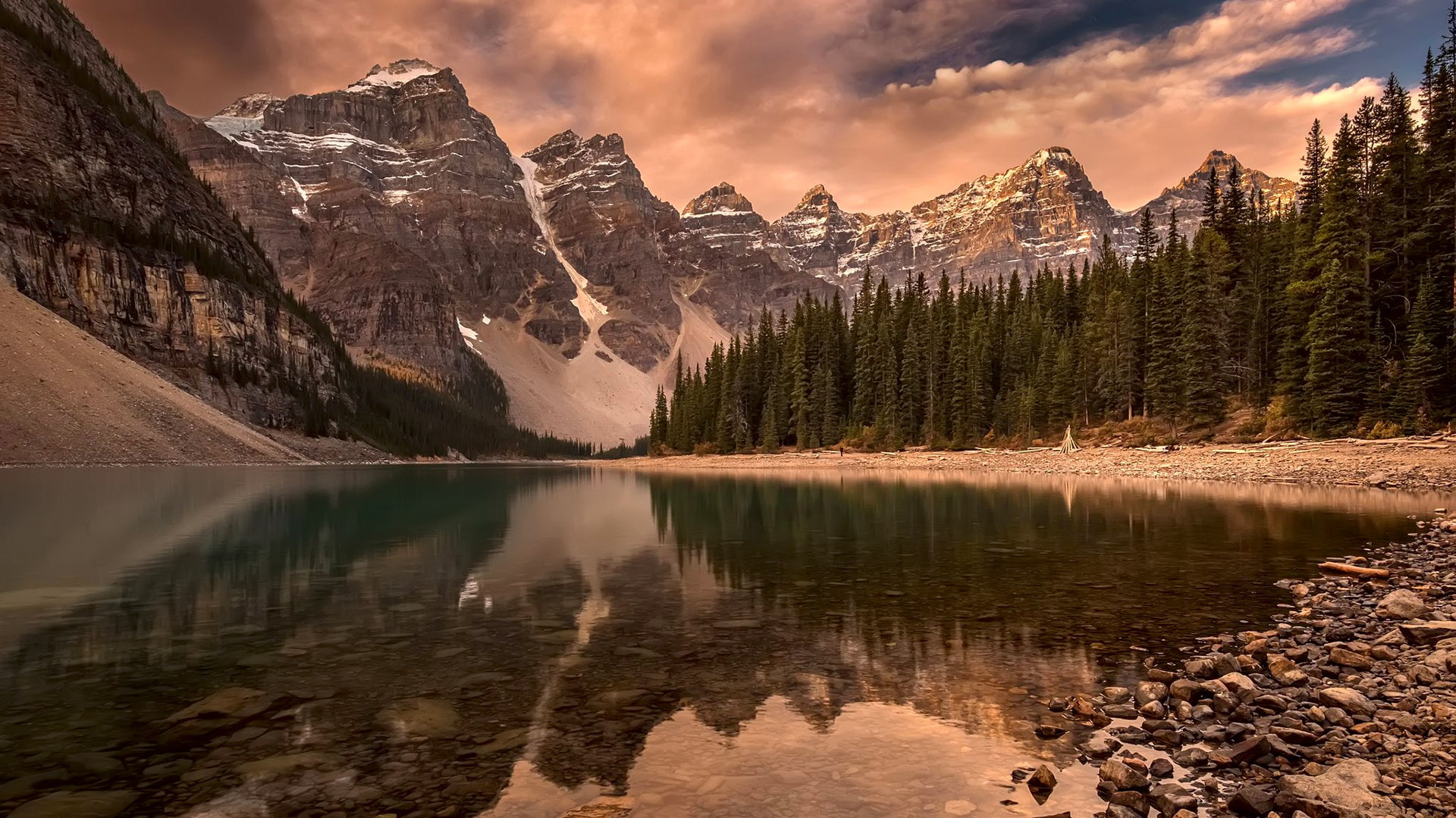 tarn valley of the ten peaks moraine lake canada banff national park 2k