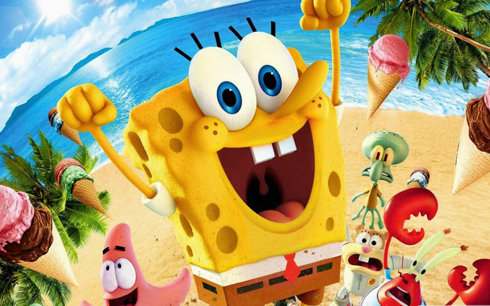The SpongeBob Movie Sponge Out of Water HD Wallpap Spongebob Squarepants illustration 2k