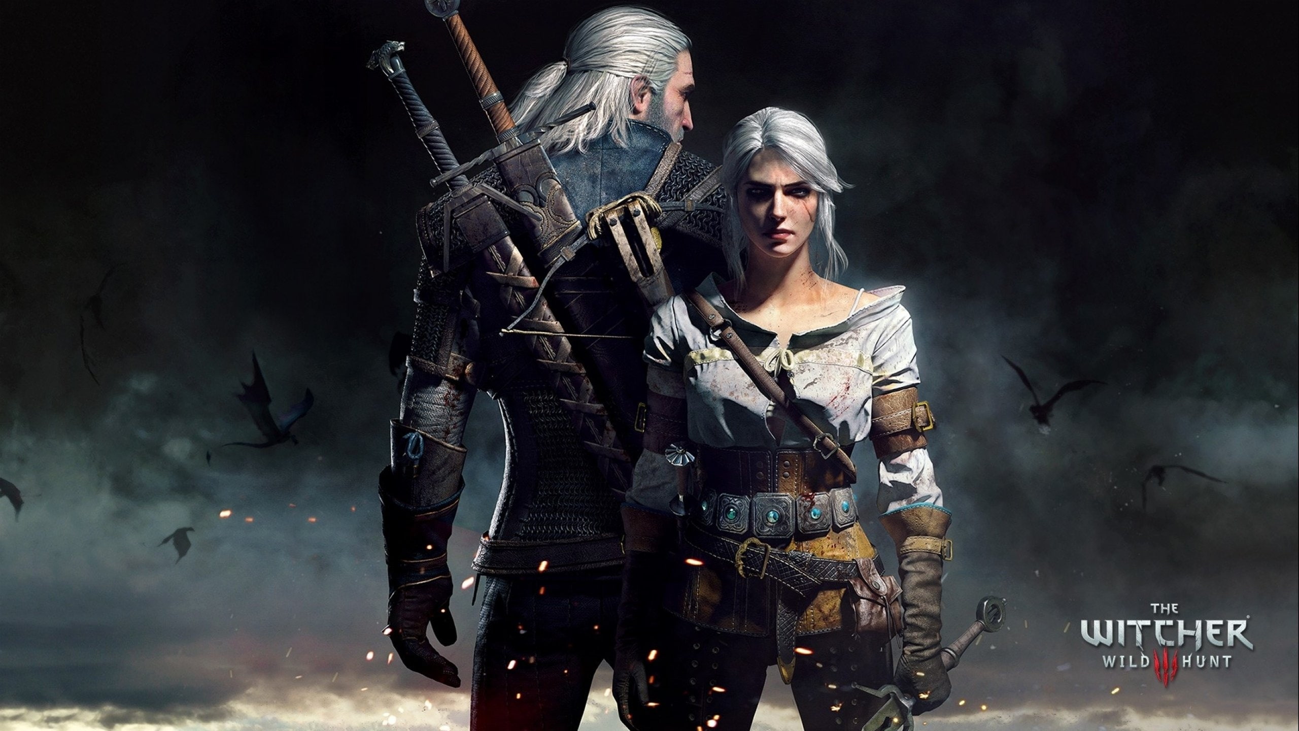 the witcher 3 wild hunt ciri geralt of rivia artwork Games 2k