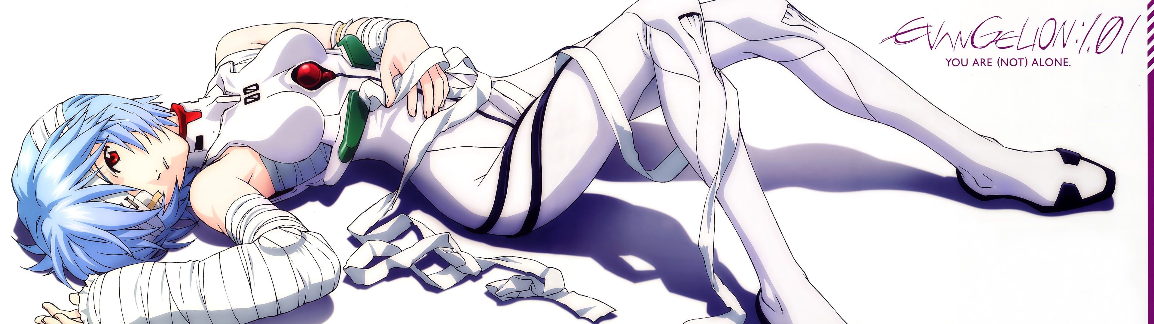 ayanami rei neon genesis evangelion anime manga multiscreen girls Anime Evangelion HD Art 2k 4k