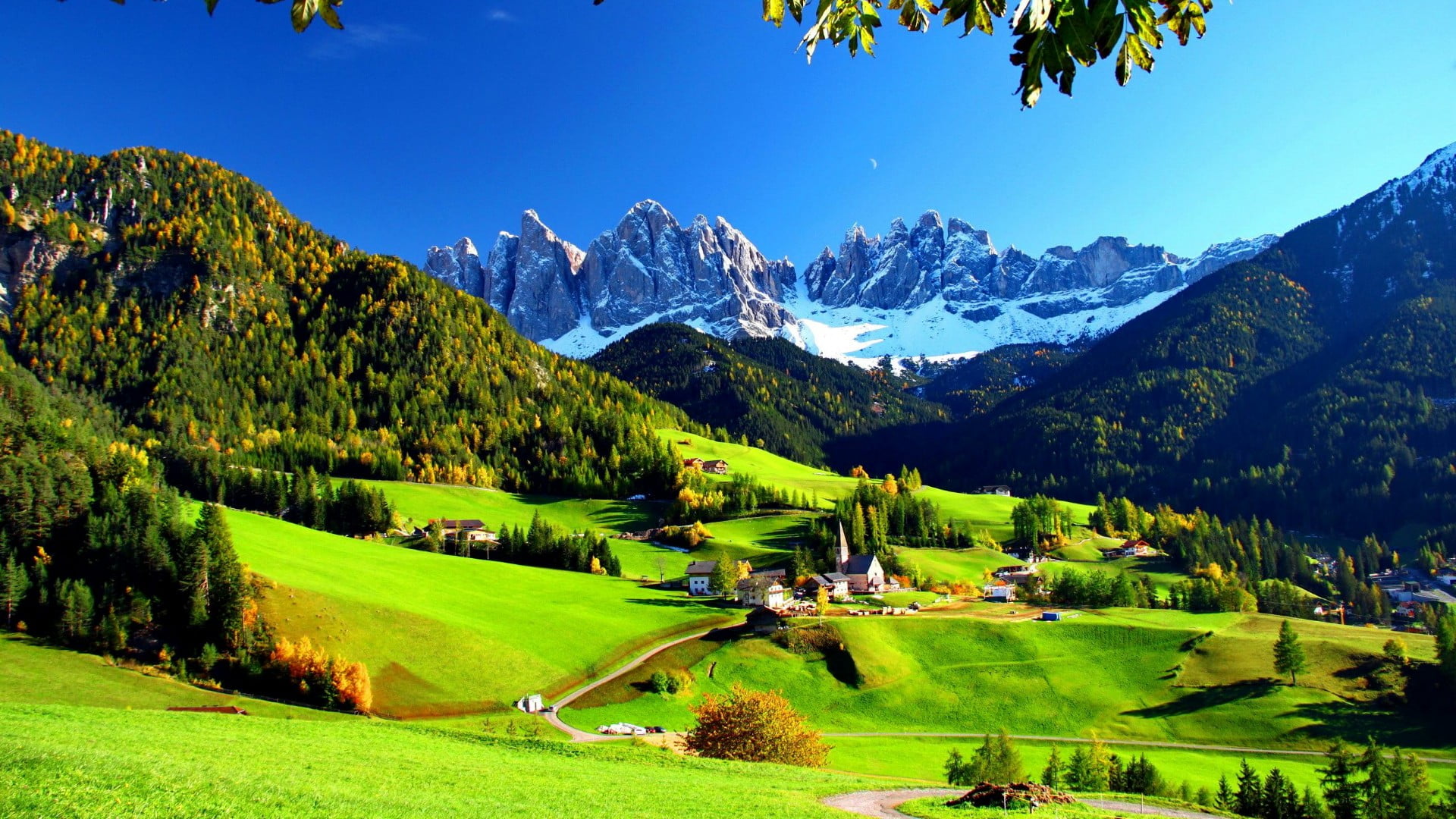 mountain grass landscape valley meadow hill station alps 2k