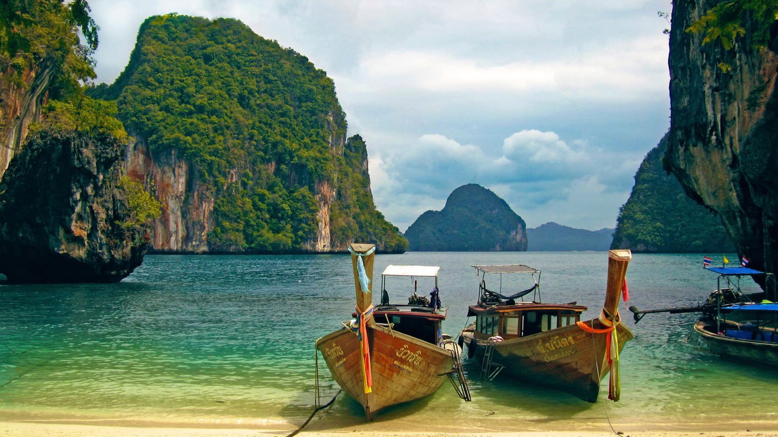 Krabi Province West Coast Of Southern Thailand Rock Limestone Thick Mangrove Forest Beaches Islands Landscape Wallpaper Hd 2k