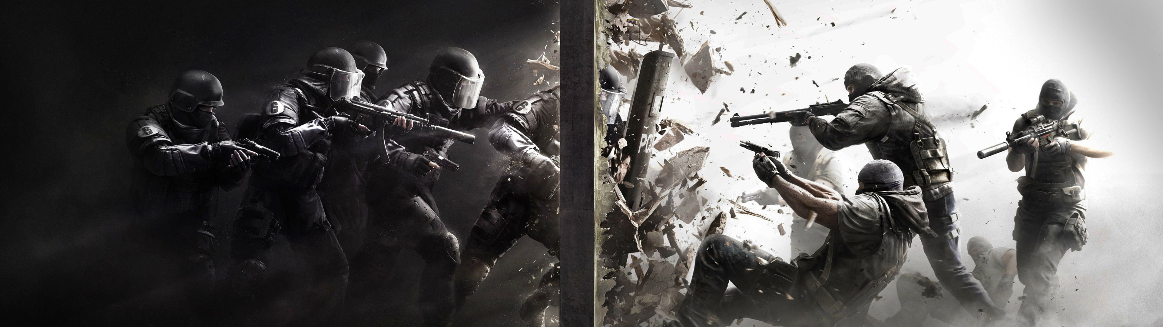 soldier duel wallpaper Call of Duty poster Rainbow Six Siege 2k 4k