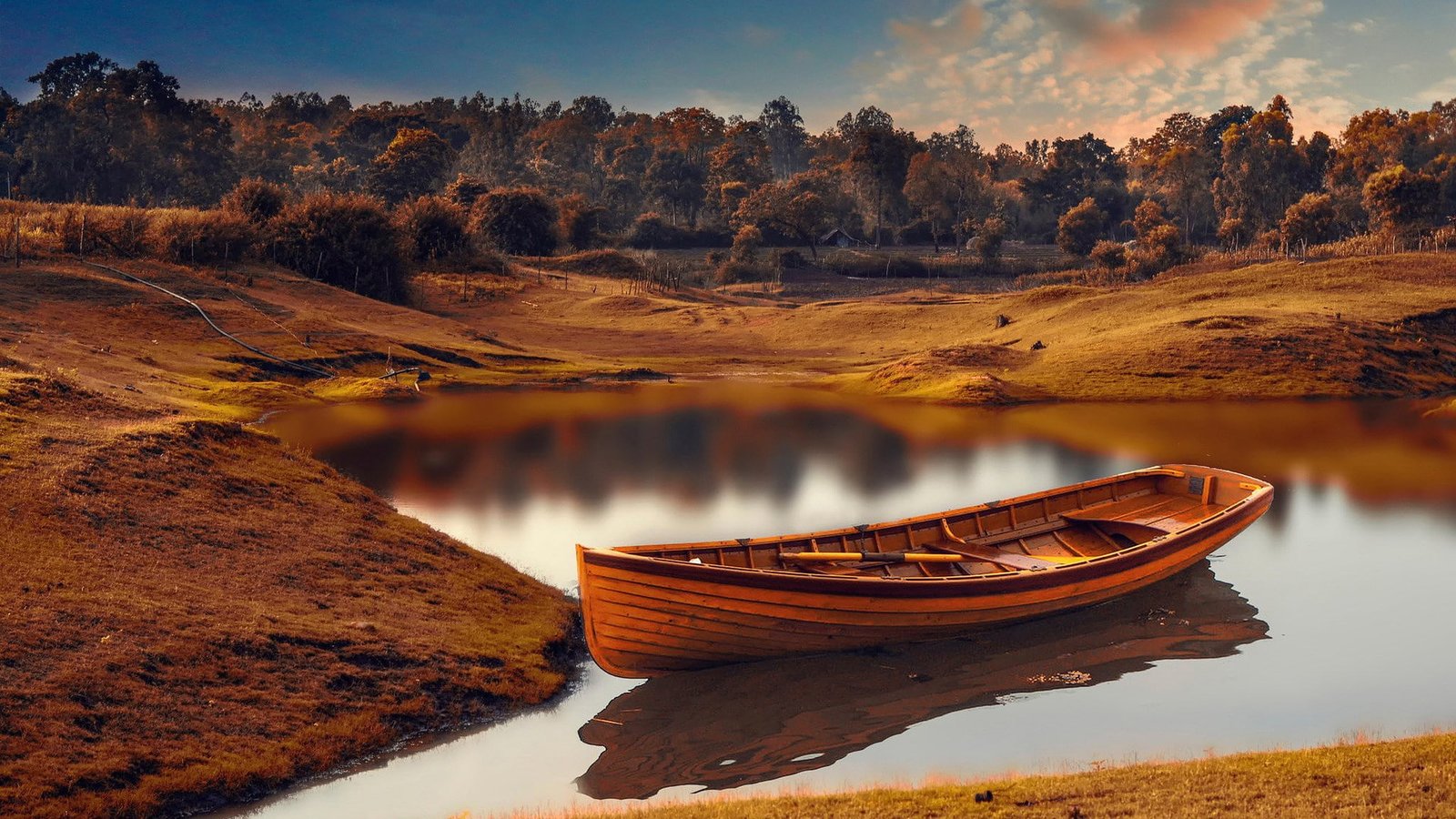 widescreen nature water reflection lake scenics 2k
