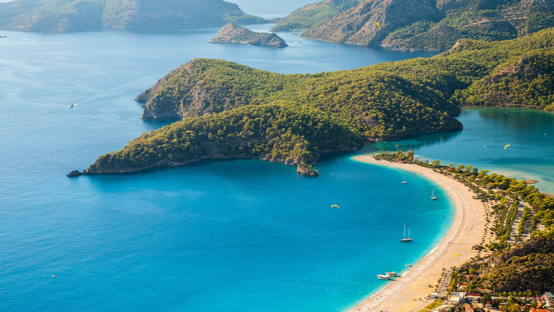 amazing beach beauty blue landscape nature oludeniz turkey 2k