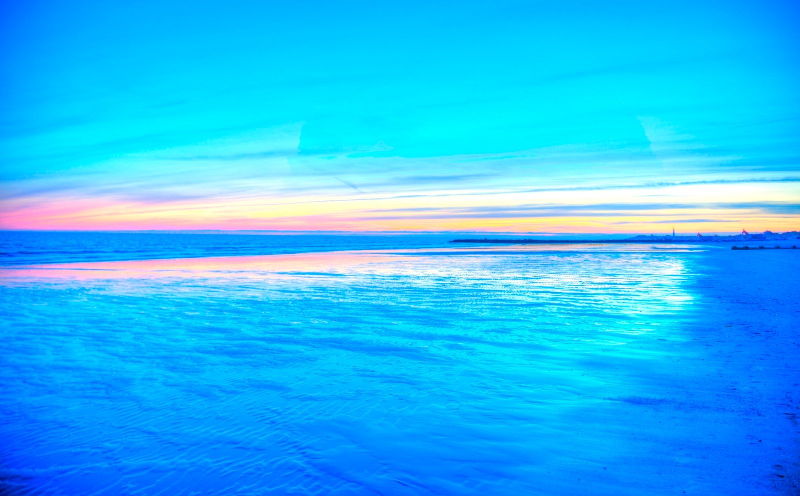 body of water near trees during daytime True Blue Sea nature 2k