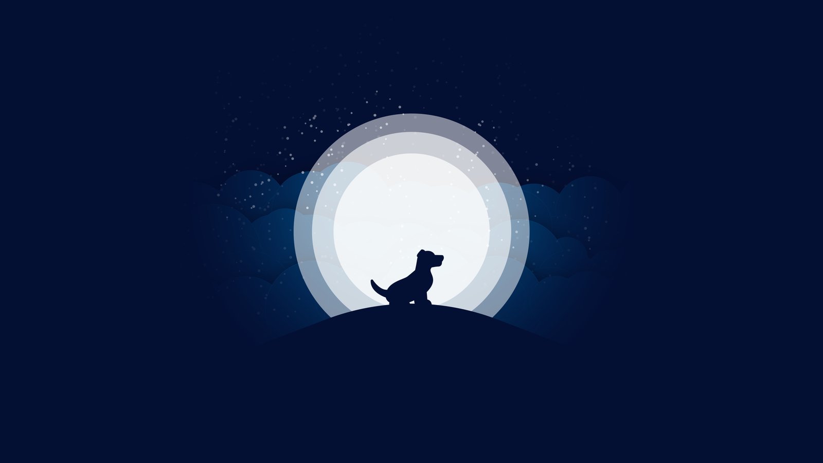 dog moon abstract artist artwork digital art hd 2k 4k 5k 8k 10k