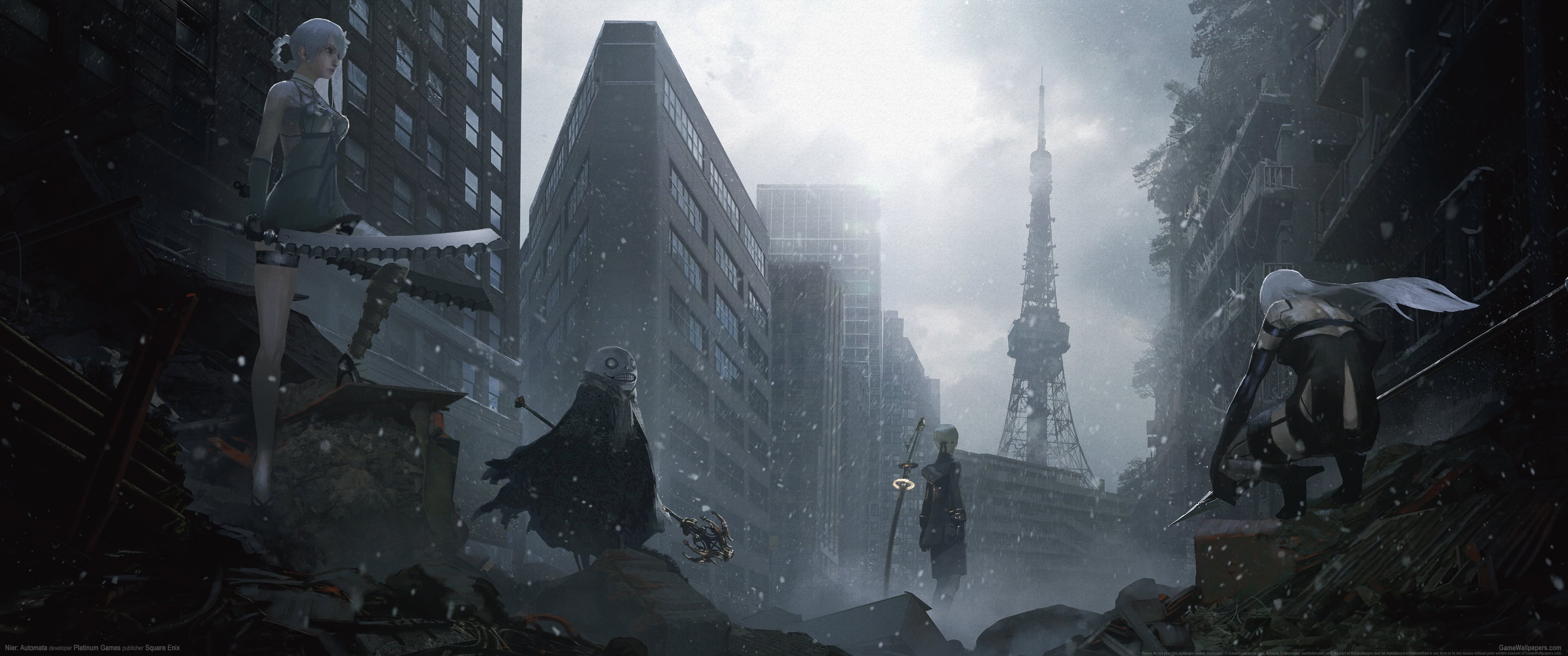 game application digital wallpaper Square Enix NieR Nier Automata 2k