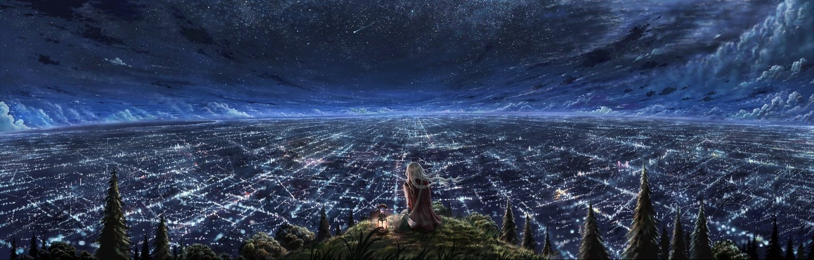 anime girls artwork architecture built structure 2k