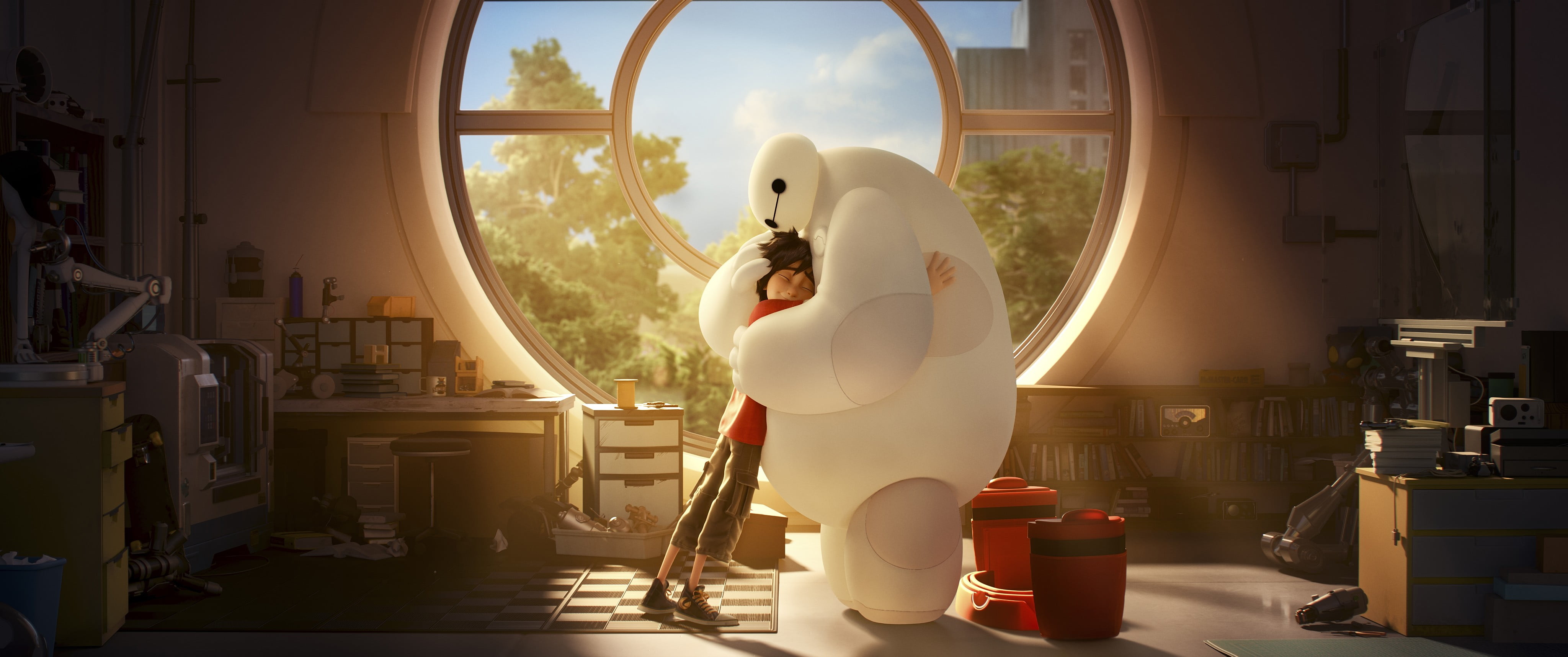 Bmax wallpaper Baymax Big Hero 6 anime indoors standing 2k 4k