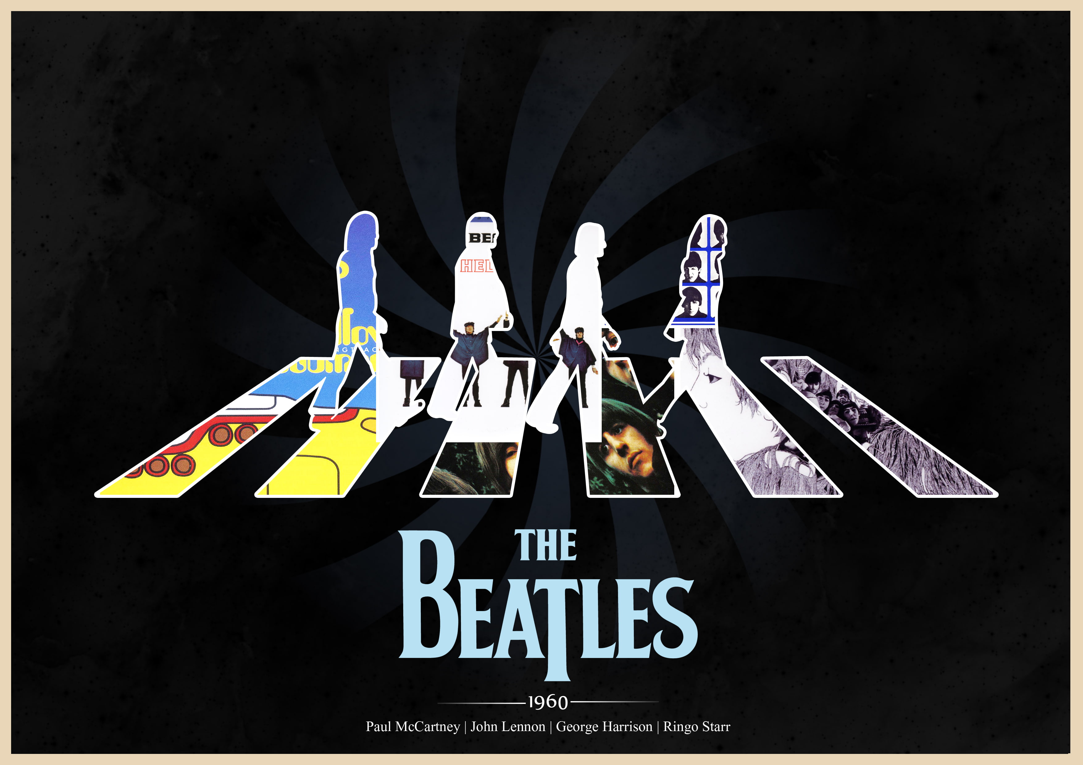 The Beatles Abbey Road wallpaper Rock Paul McCartney John Lennon 2k 4k