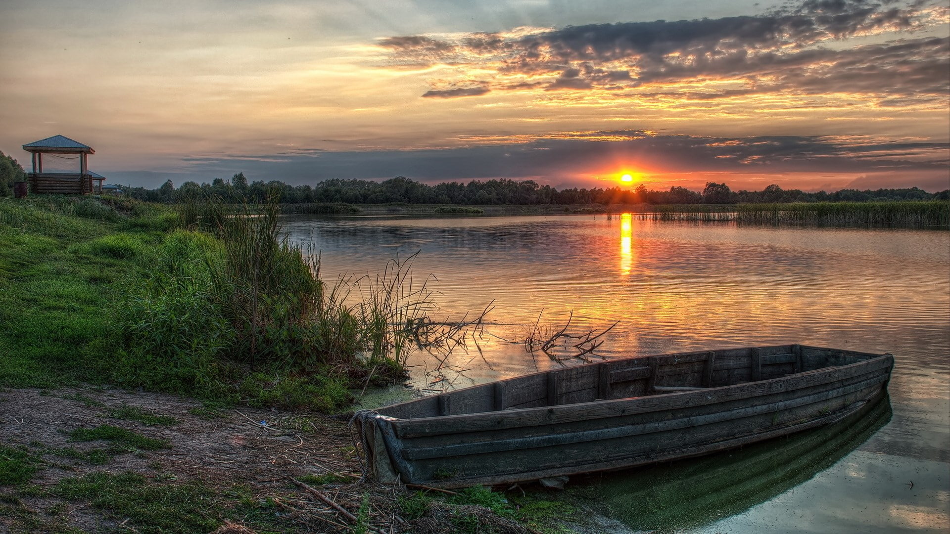 nature hd for pc download sunset sky water cloud 2k