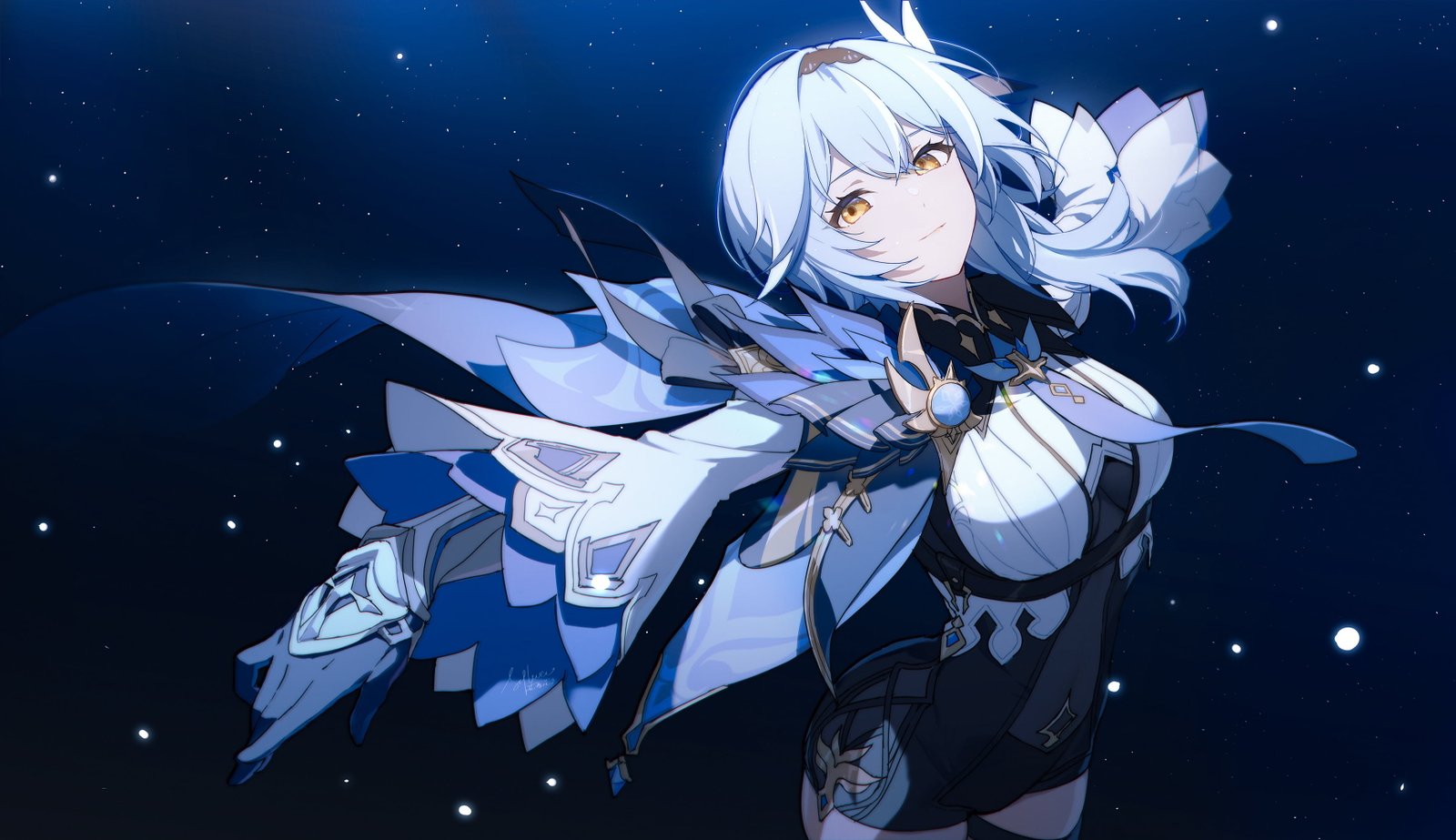 anime girls Eula Genshin impact Slyvia 2k