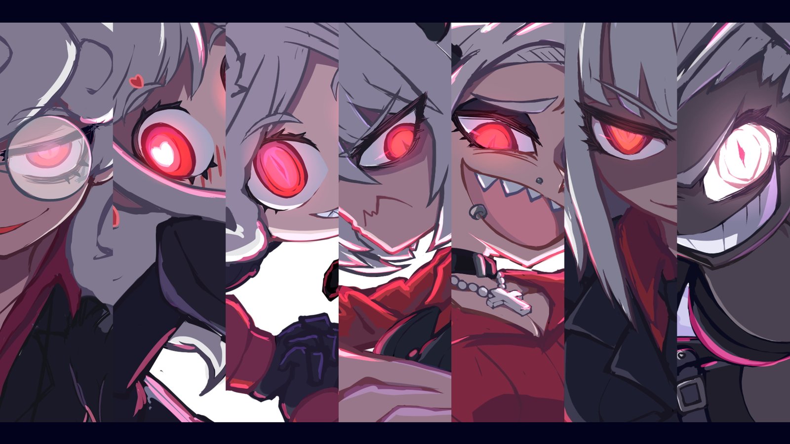 anime girls digital art artwork portrait Helltaker 2k 4k